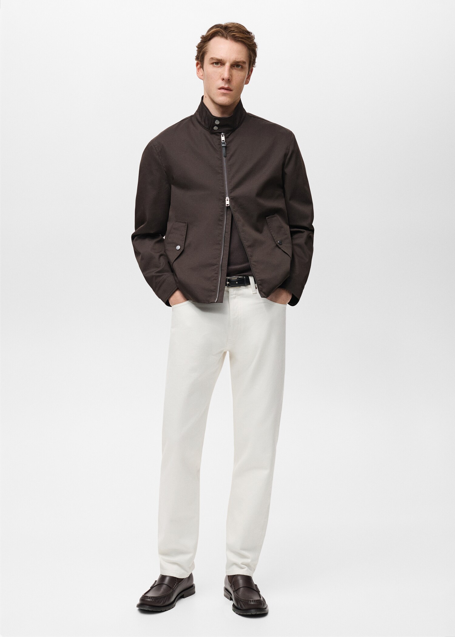 Tapered-fit selvedge jeans - General plane