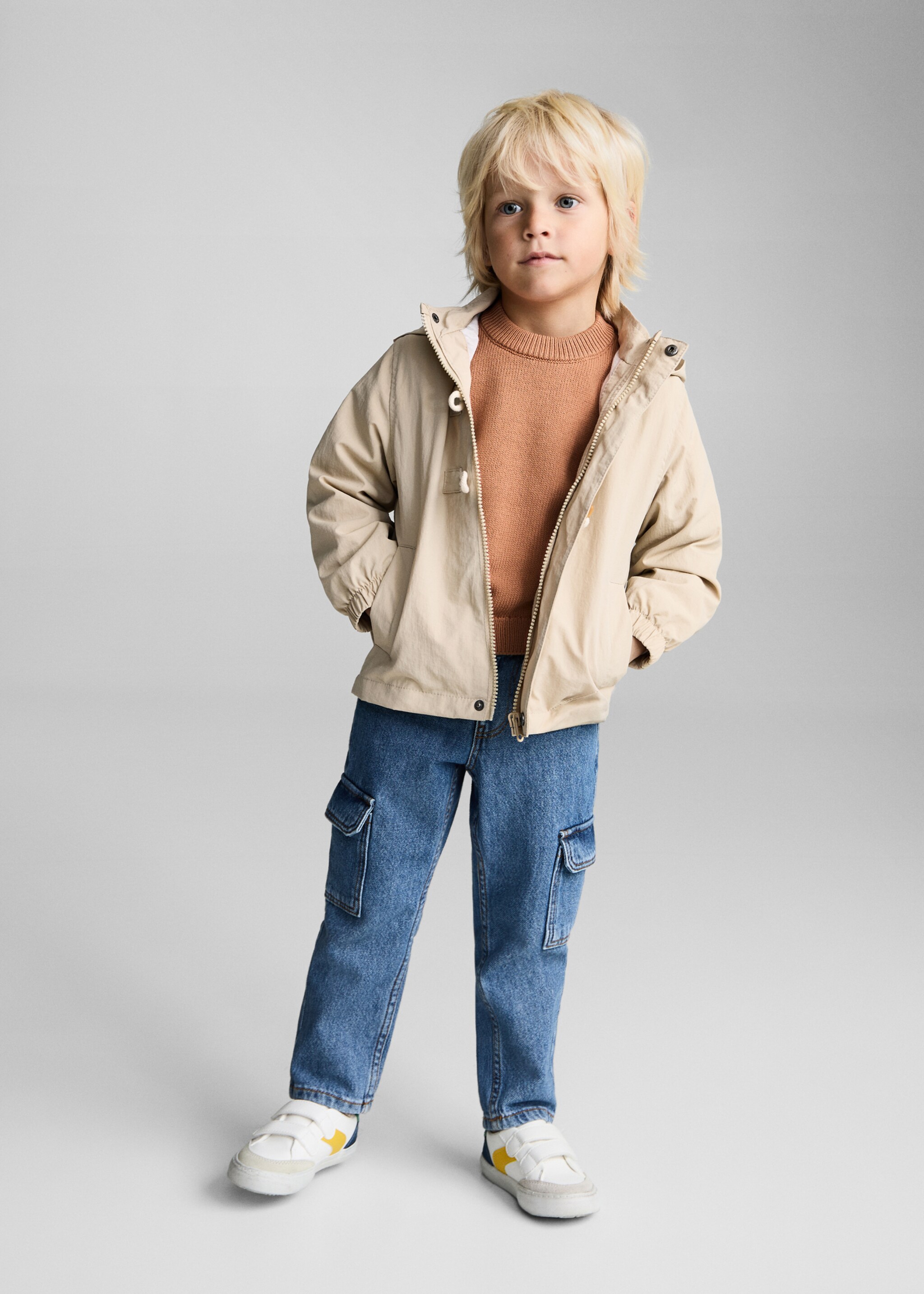 Duffle coat style anorak - General plane, Sand. Ref: 87034401-00.