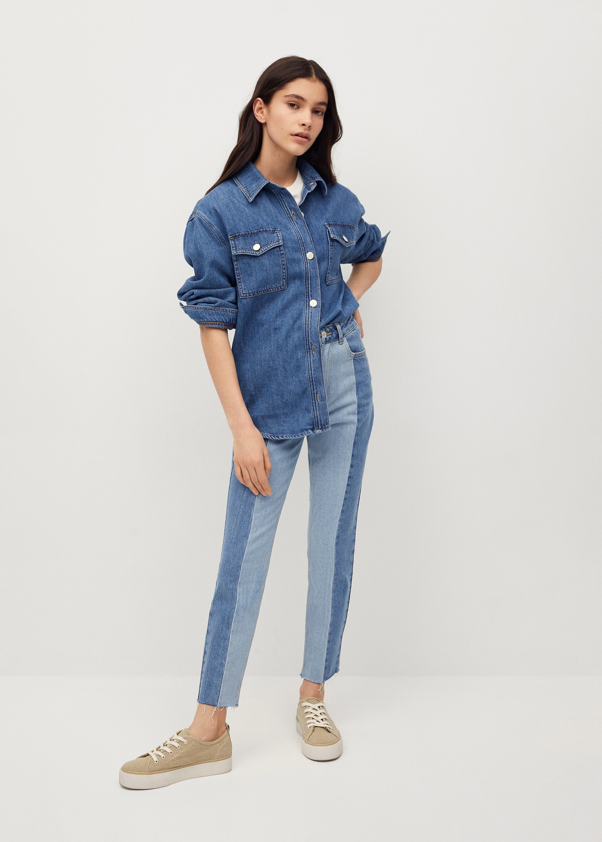 Jeans slim fit costuras - Plano general