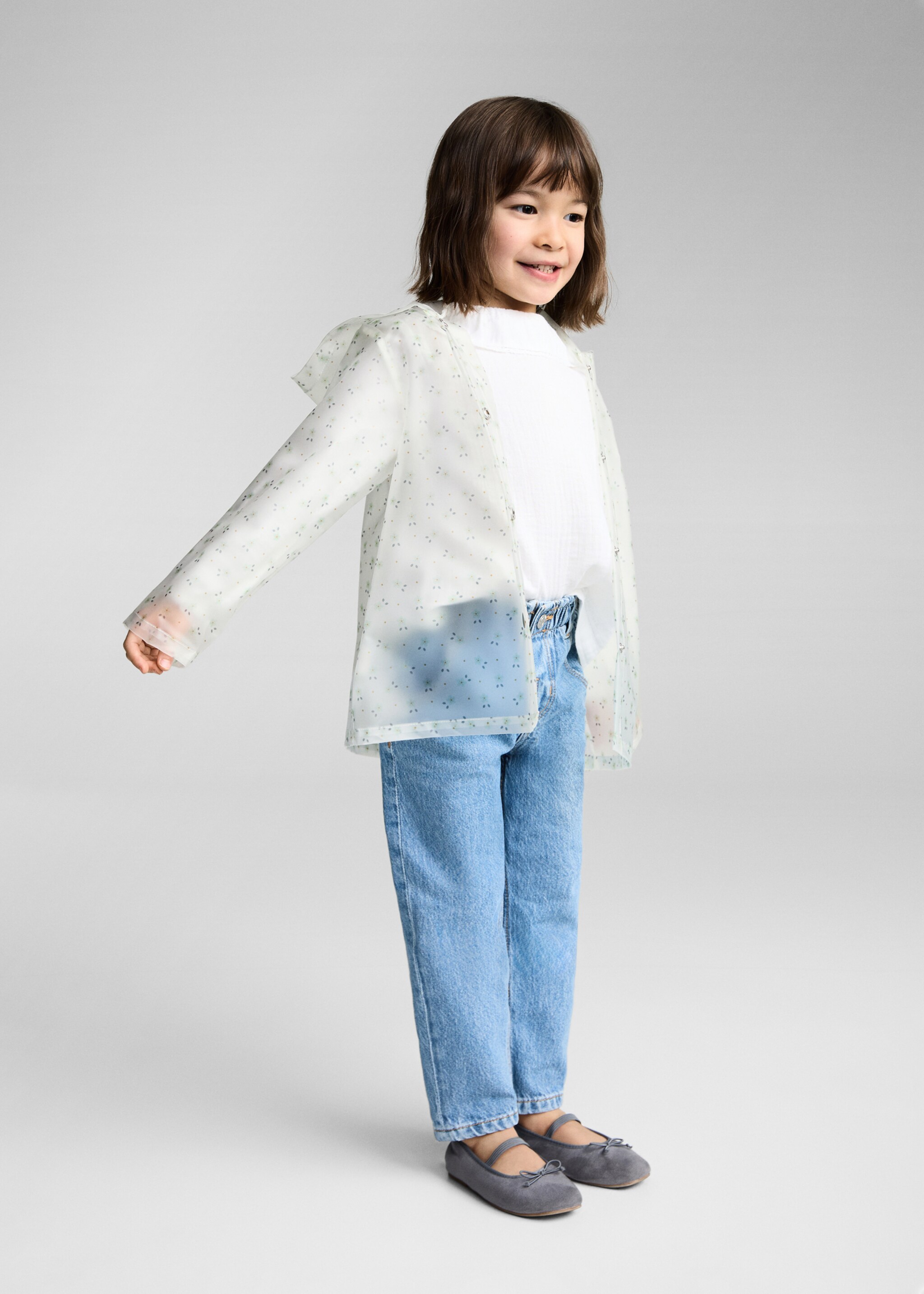 Veste imperméable transparente - Plan général, Blanc. Ref: 87034781-00.