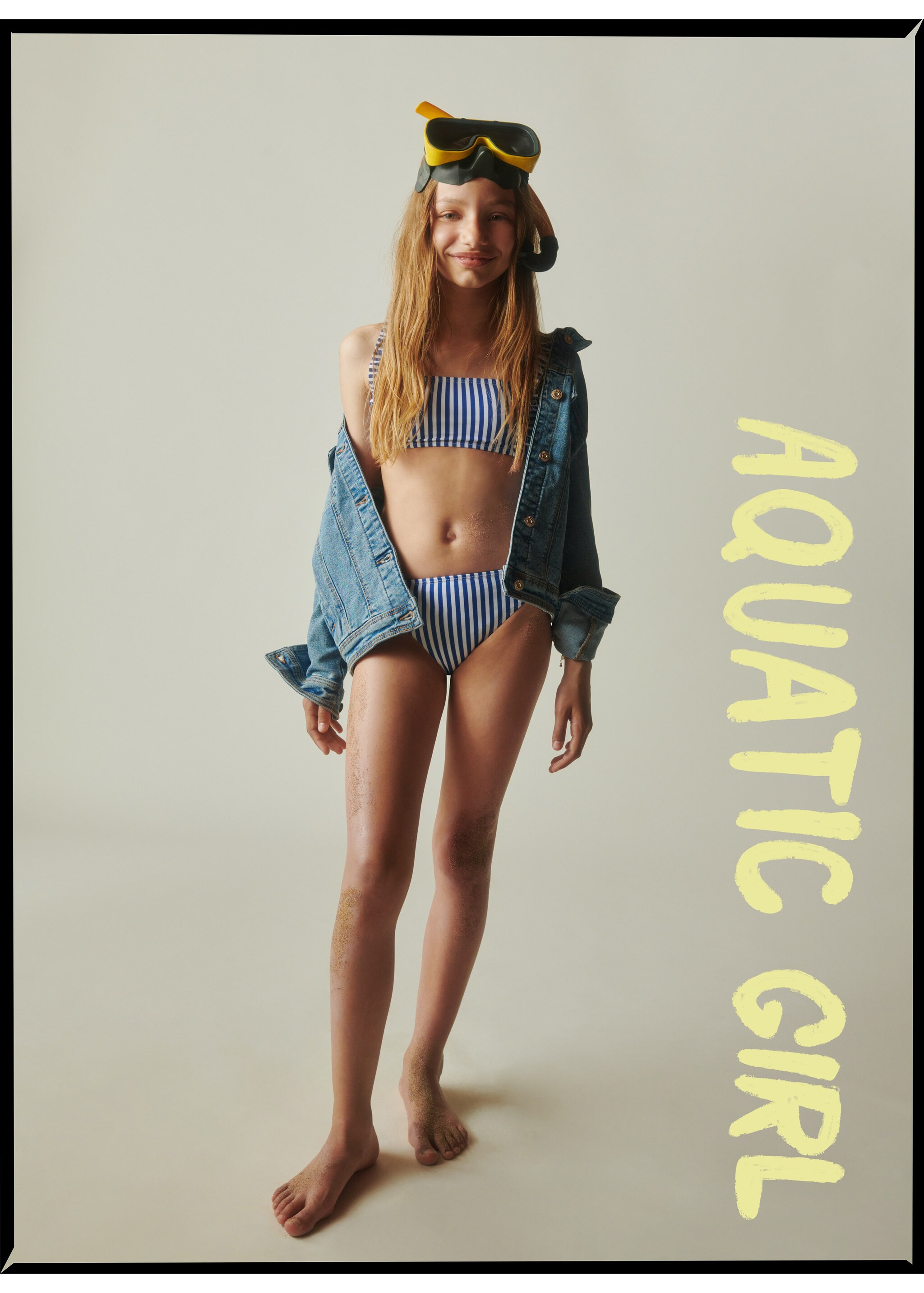 Bikini rayas volante - Plano general