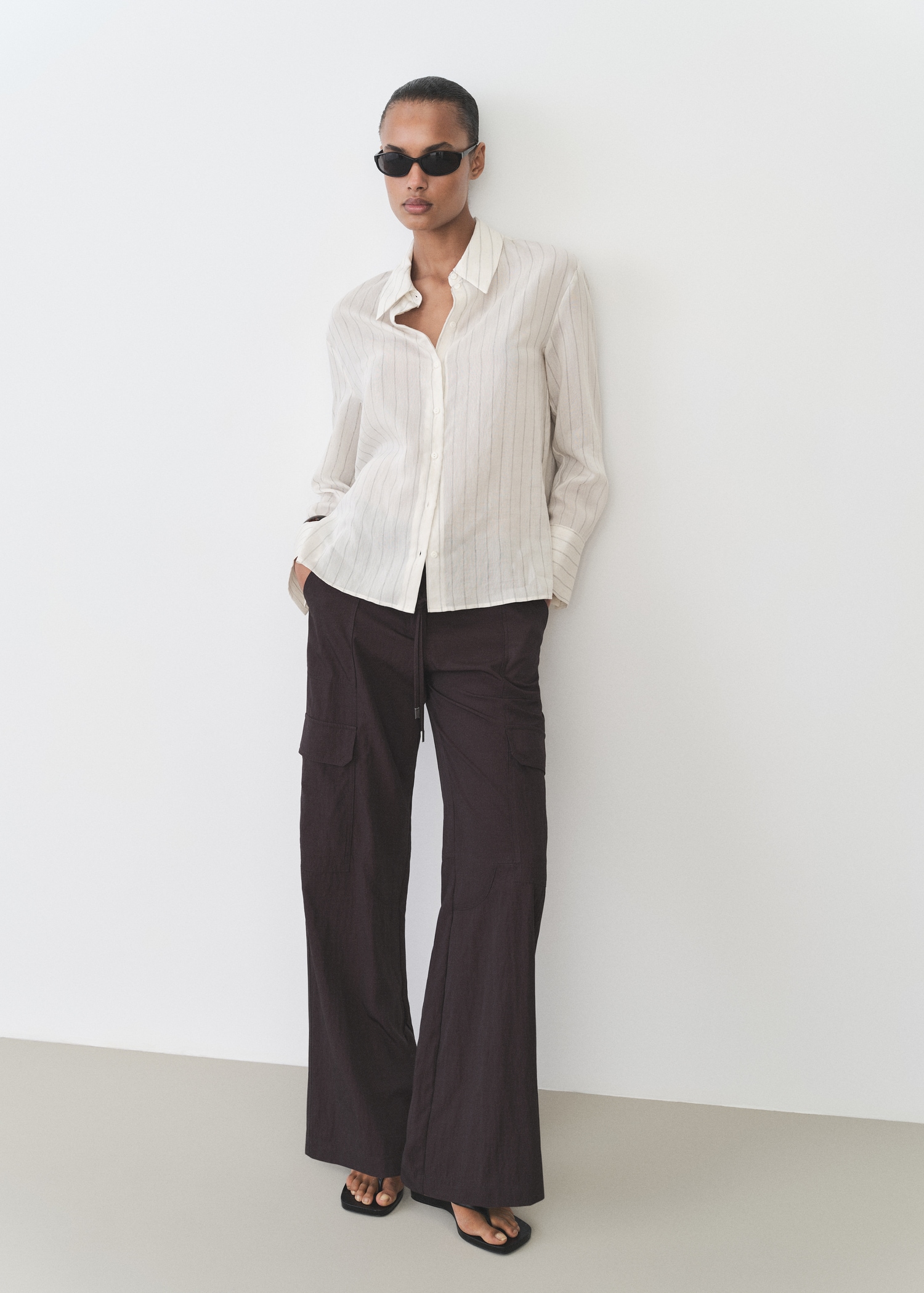 Stripe-print shirt - General plane