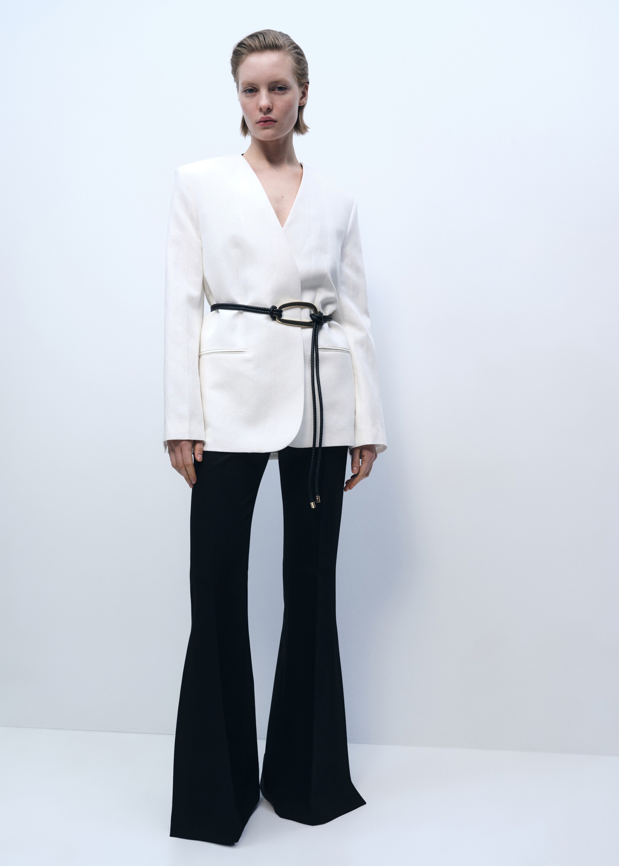 Maxi wide leg suit pants - General plane, Black. Ref: 87036375-00.