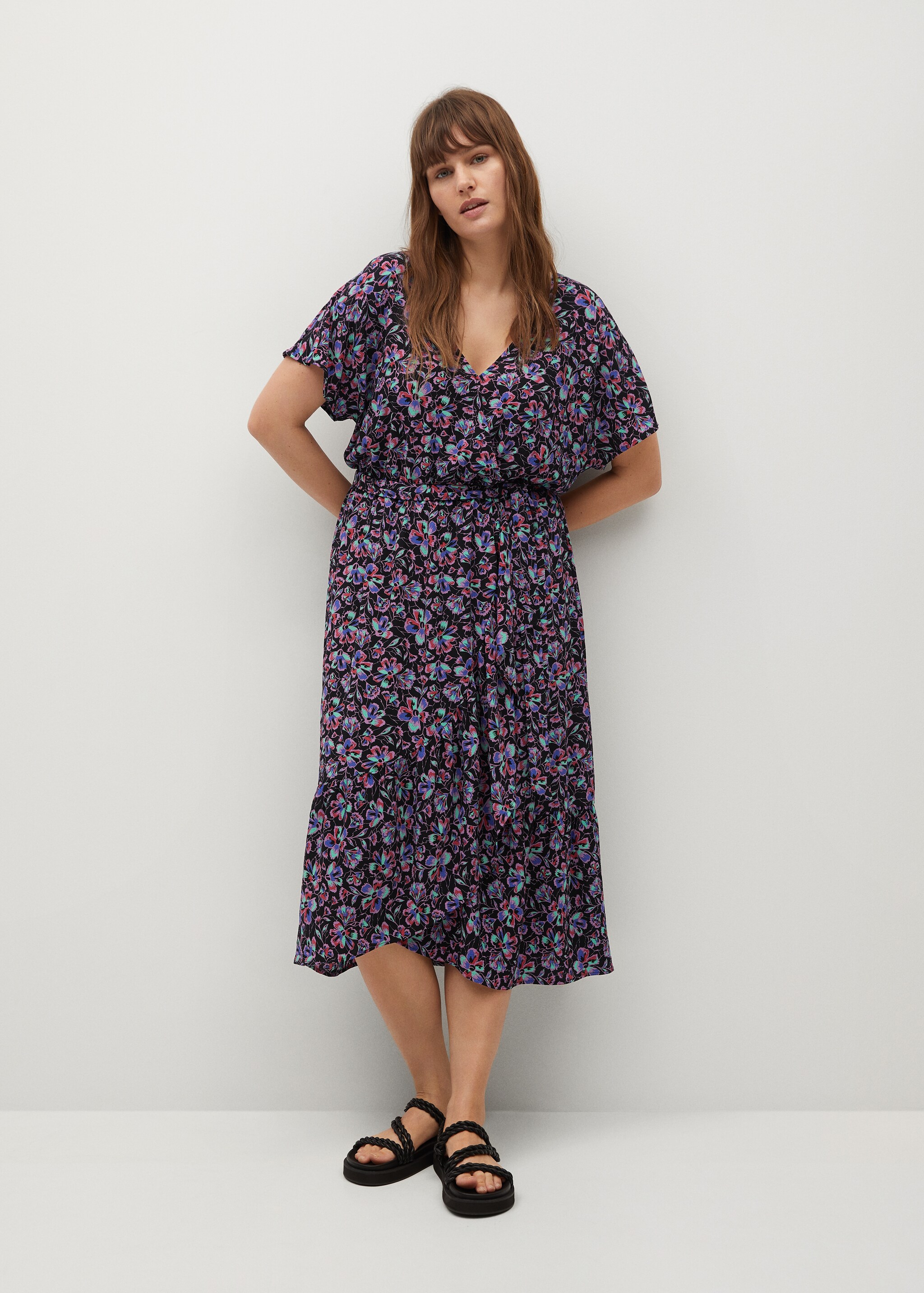 Vestido estampado floral - Plano general