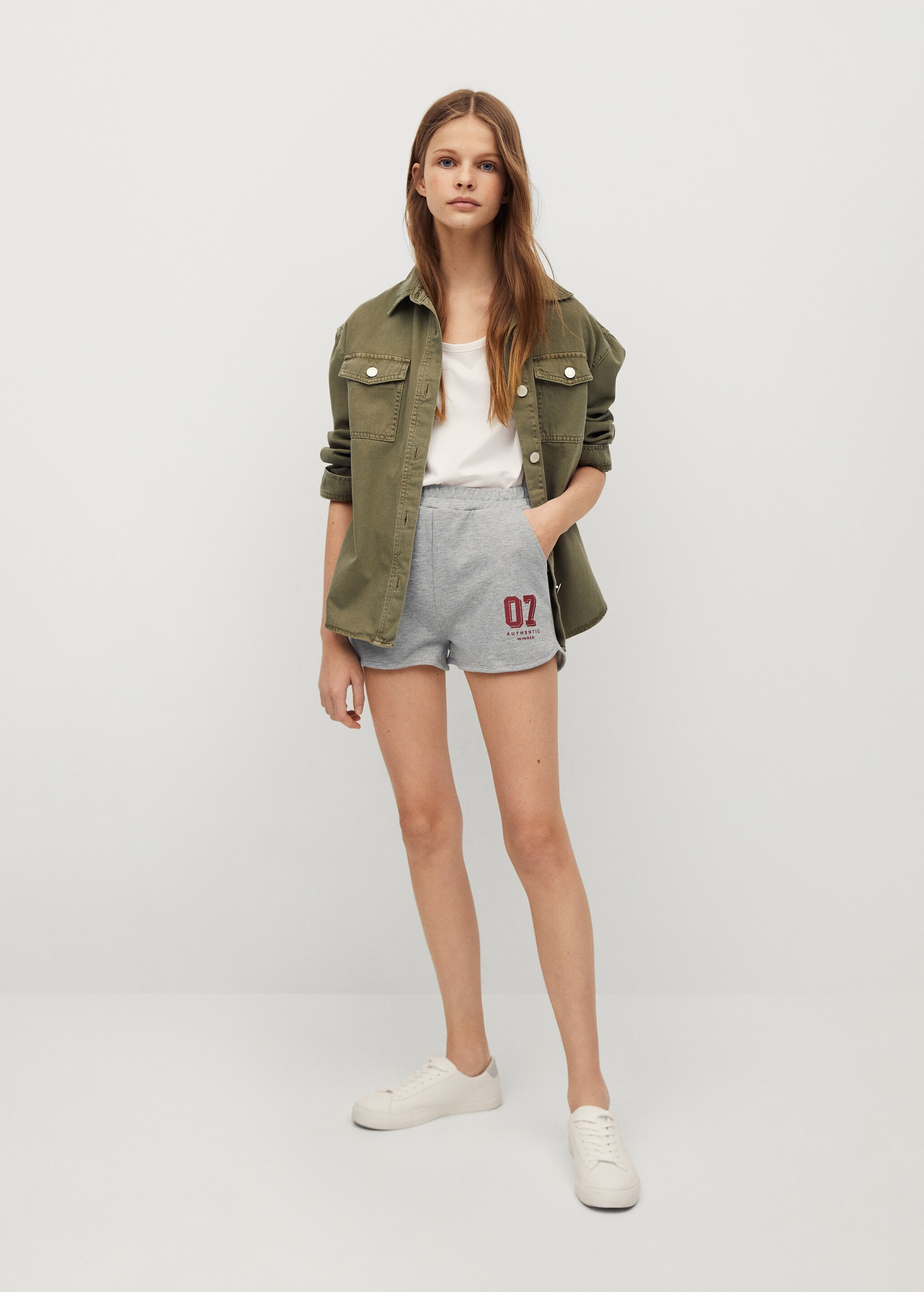 Short algodón estampado - Plano general