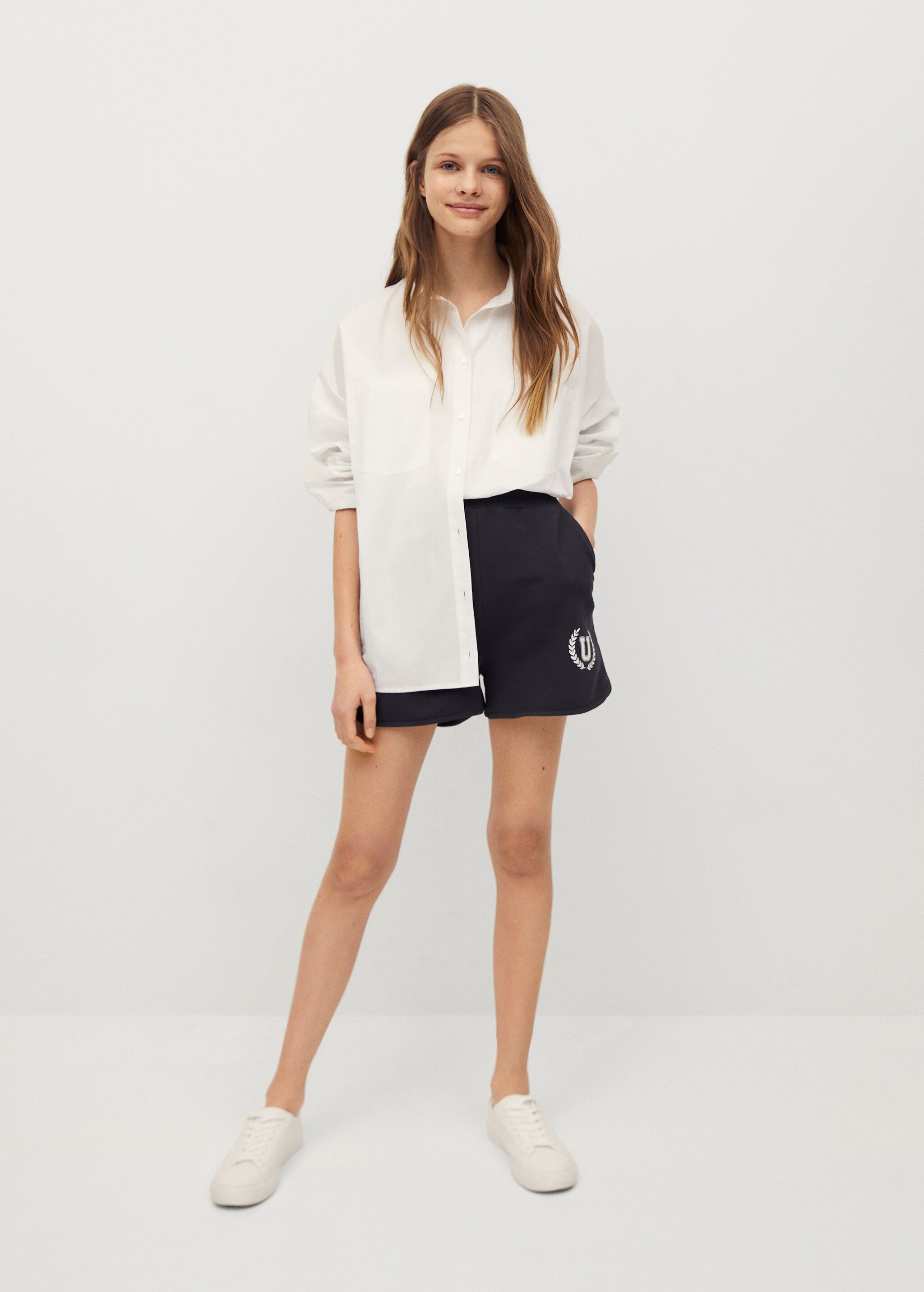 Short algodón estampado - Plano general