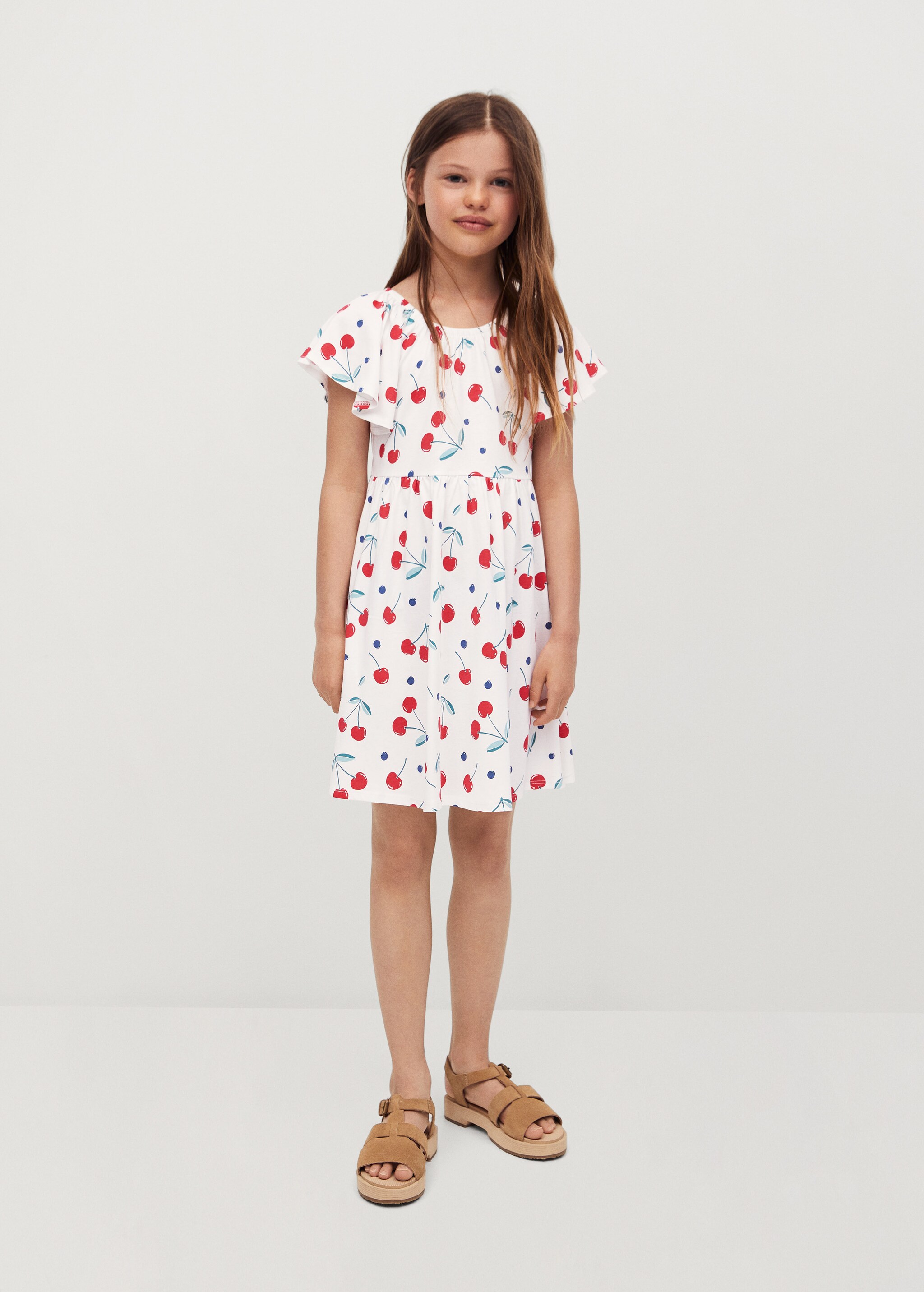 Vestido algodón estampado - Plano general