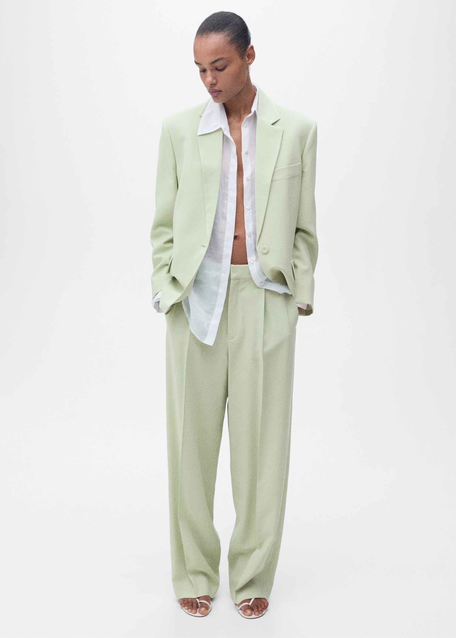 Σακάκι κοστουμιού ίσια γραμμή - Γενικό πλάνο