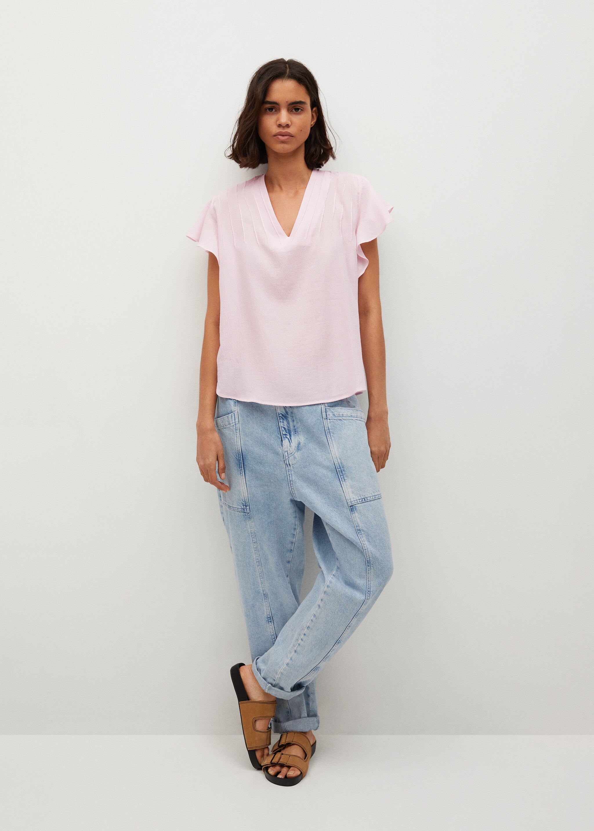 Blusa textura lazo - Plano general