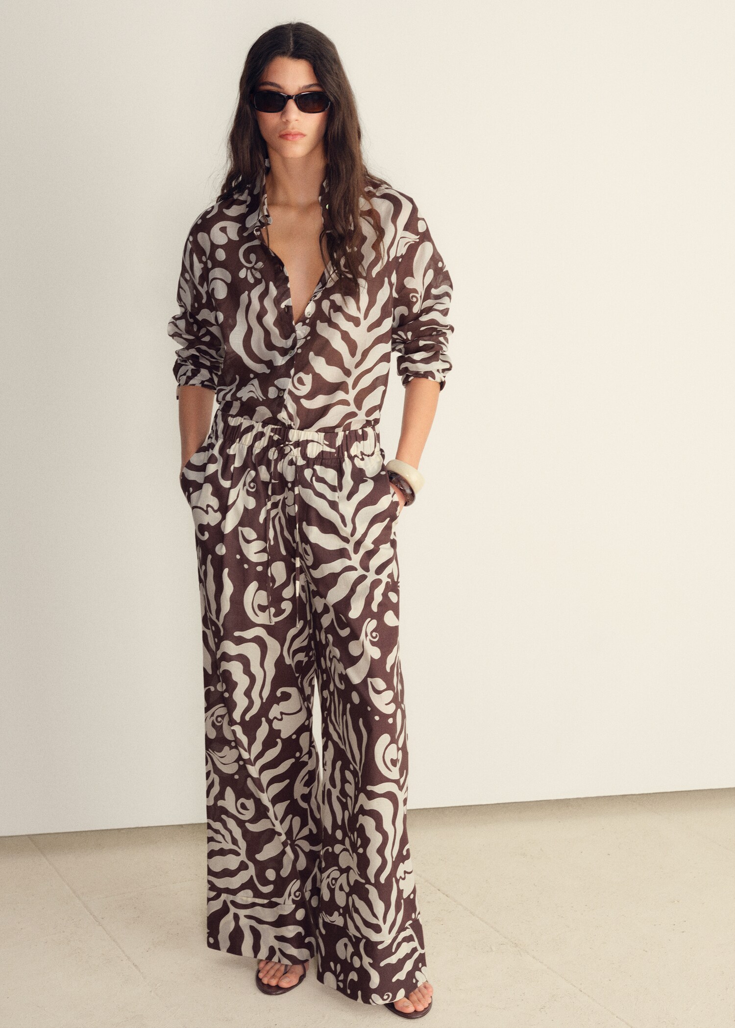 Printed cotton shirt - General plane