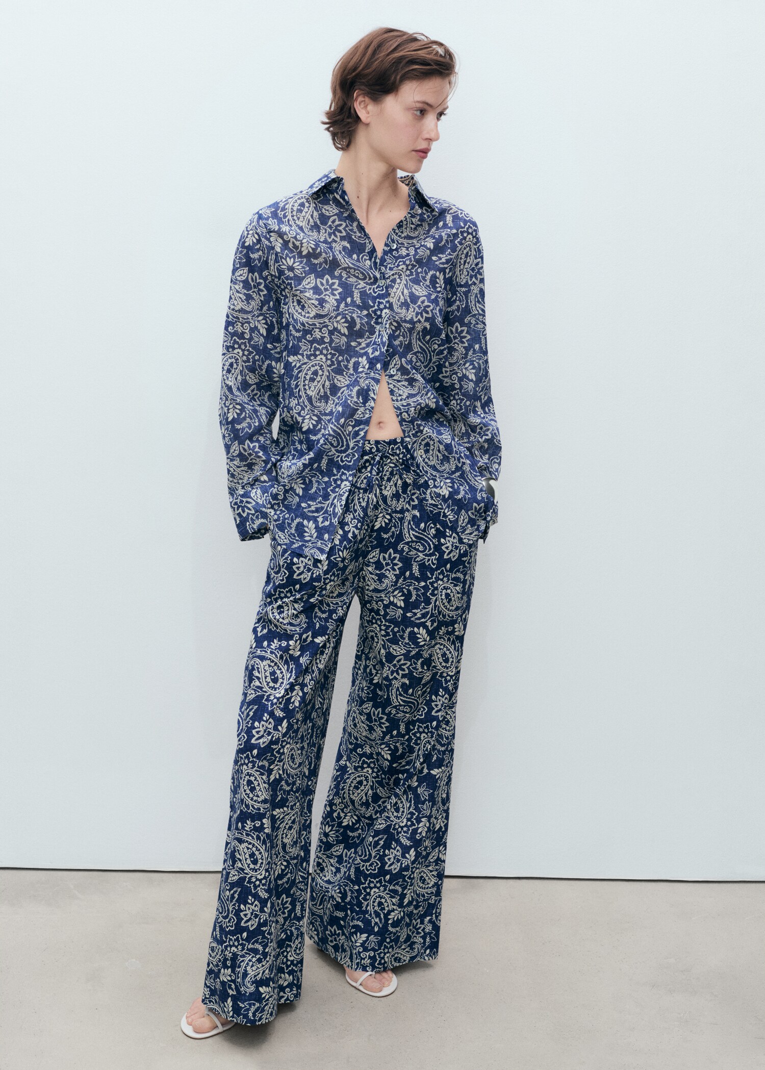 Printed cotton shirt - General plane