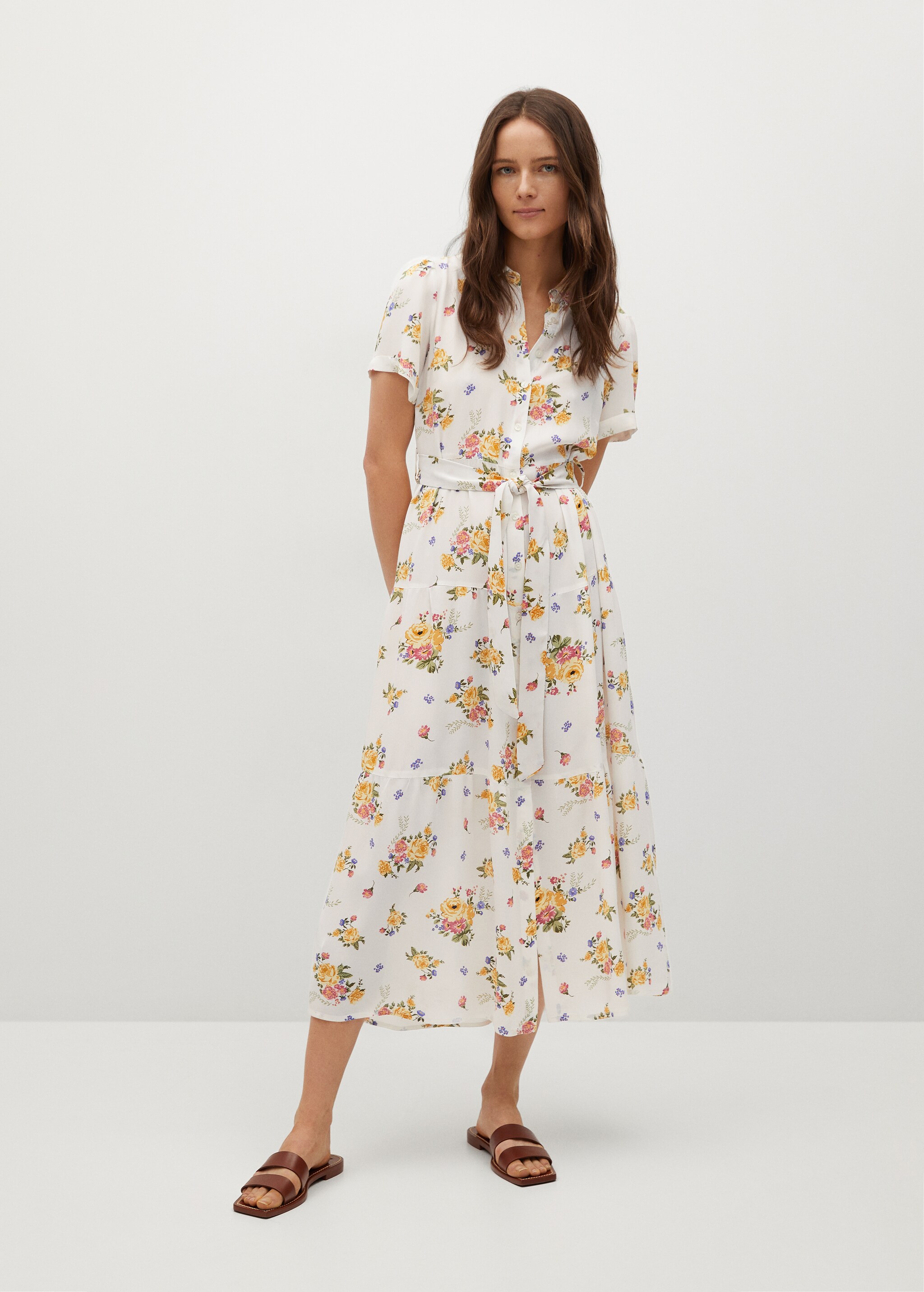Vestido estampado floral - Plano general