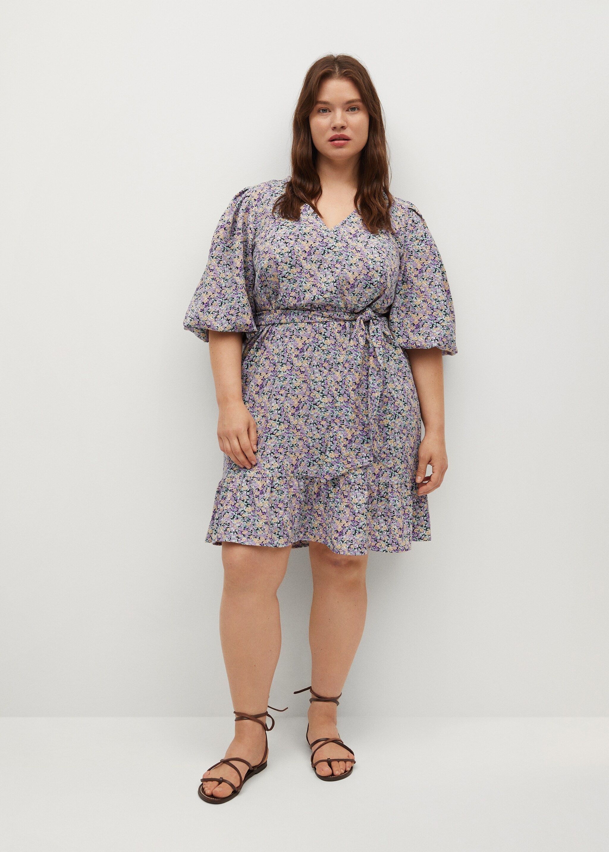 Vestido estampado floral - Plano general