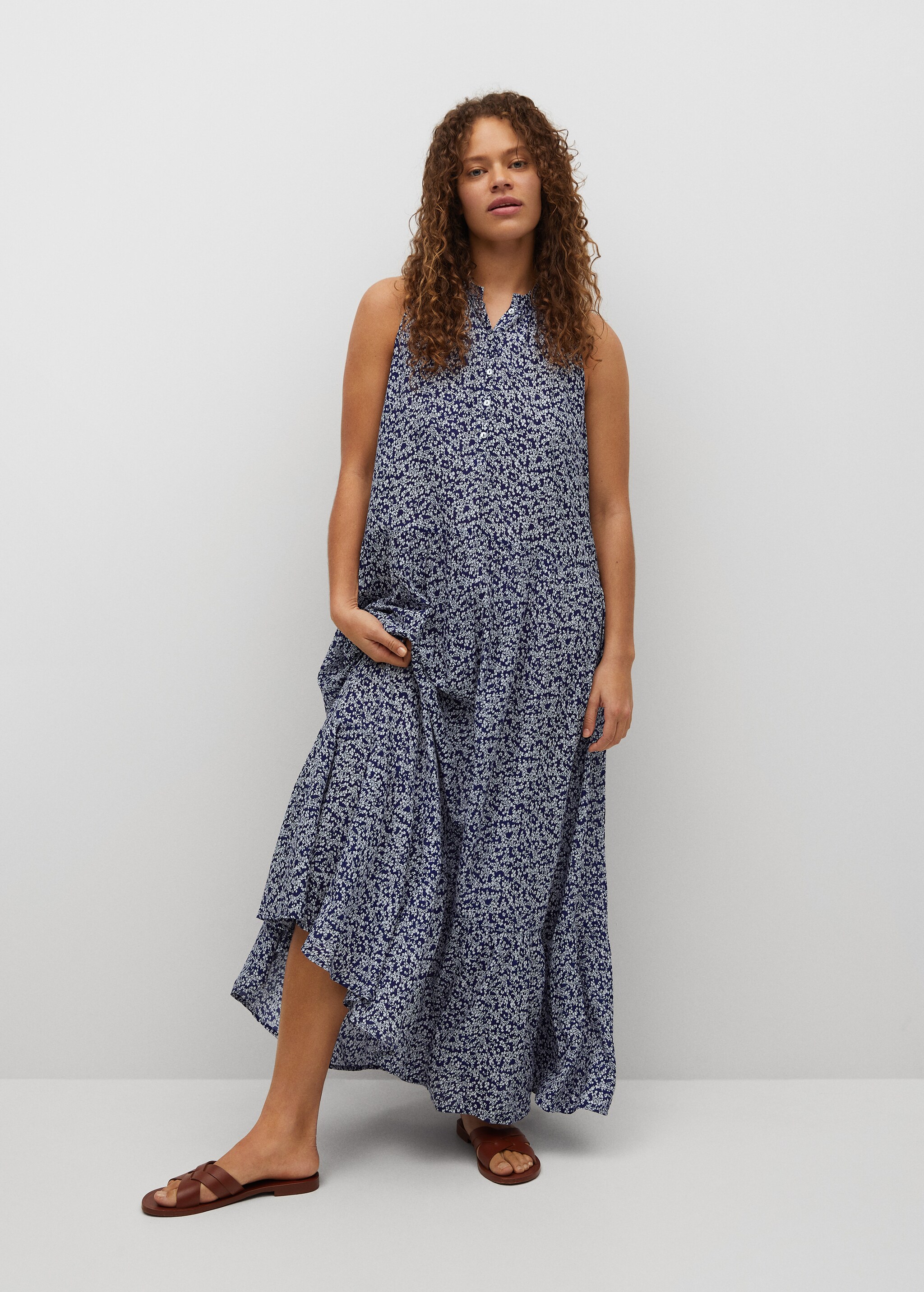 Vestido fluido estampado - Plano general