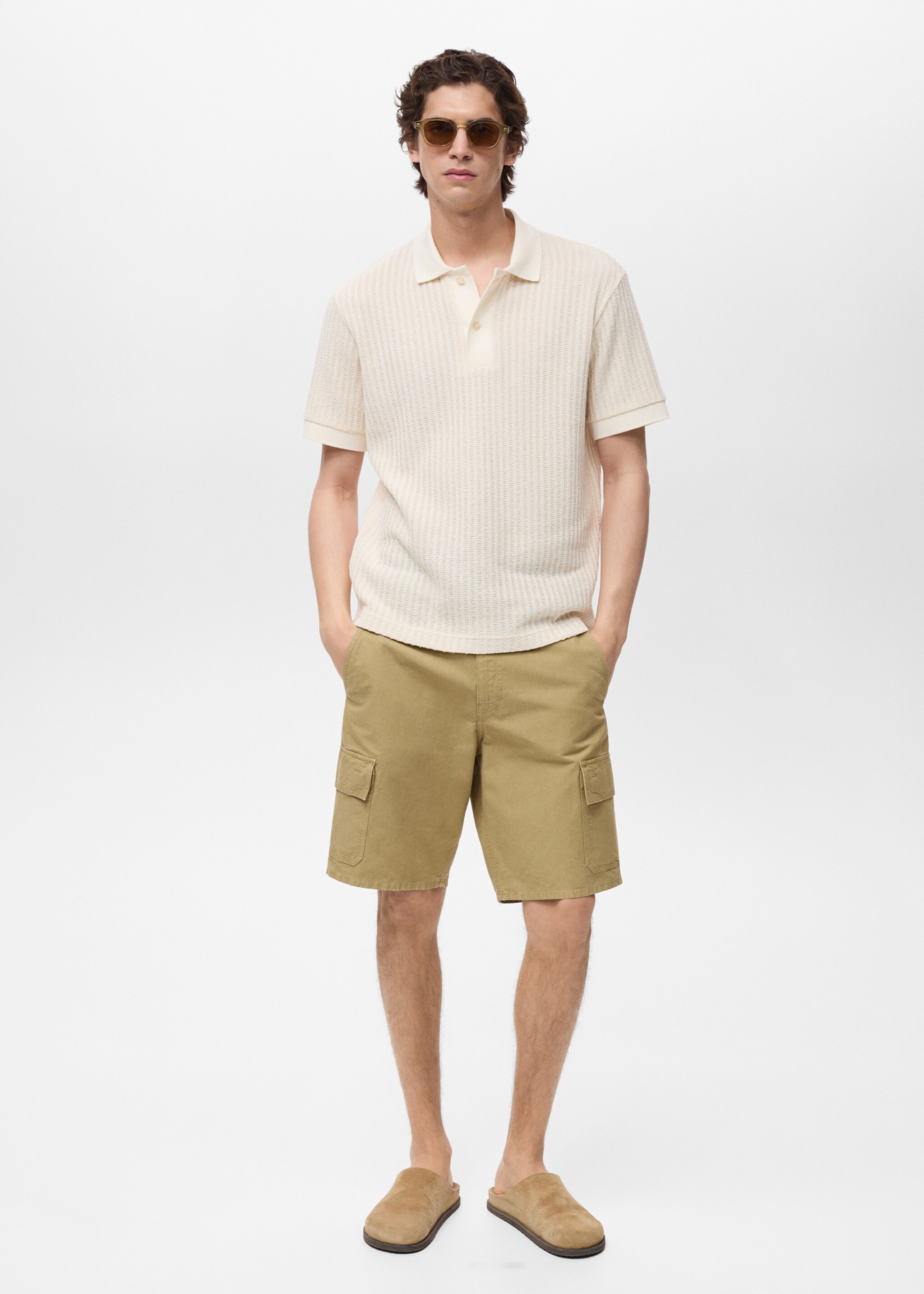 Cargo Bermuda shorts - General plane, Tobacco Brown. Ref: 87039205-00.