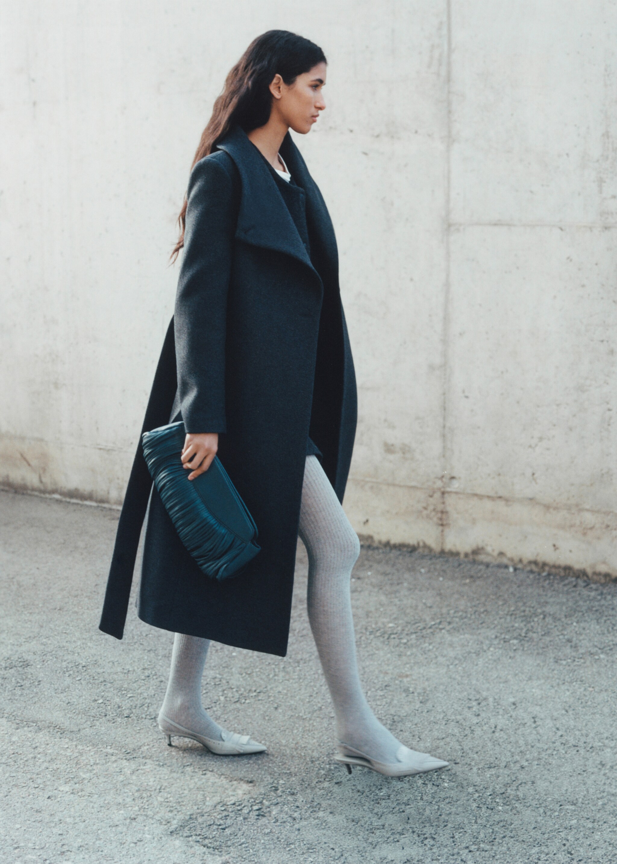 Leather handbag - General plane, Prussian Blue. Ref: 87040421-00.