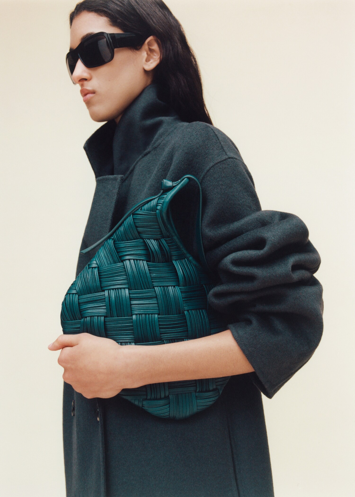 Braided leather bag - General plane