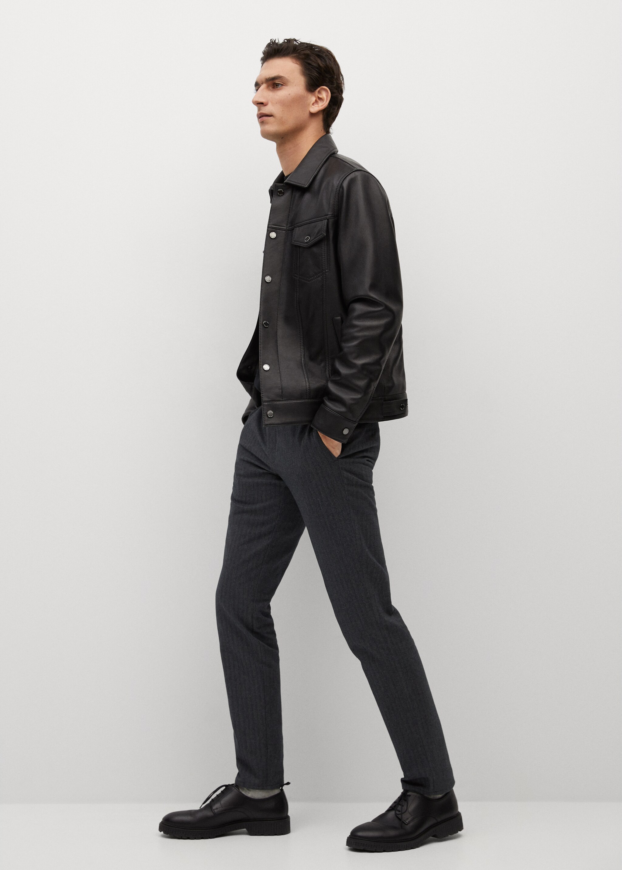 Bavlněné kalhoty slim fit - Celkový náhled