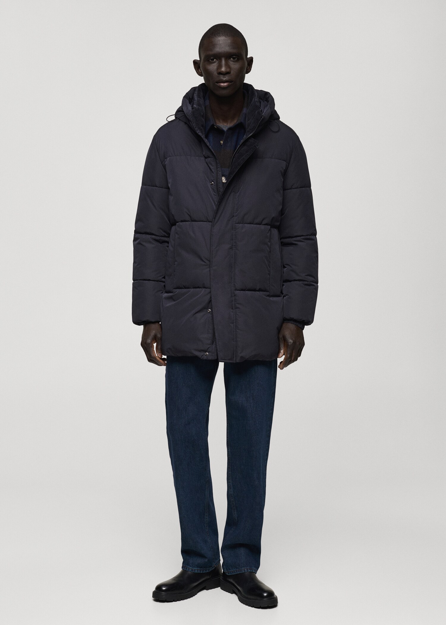 Anorac embuatat caputxa water-repellent - Pla general