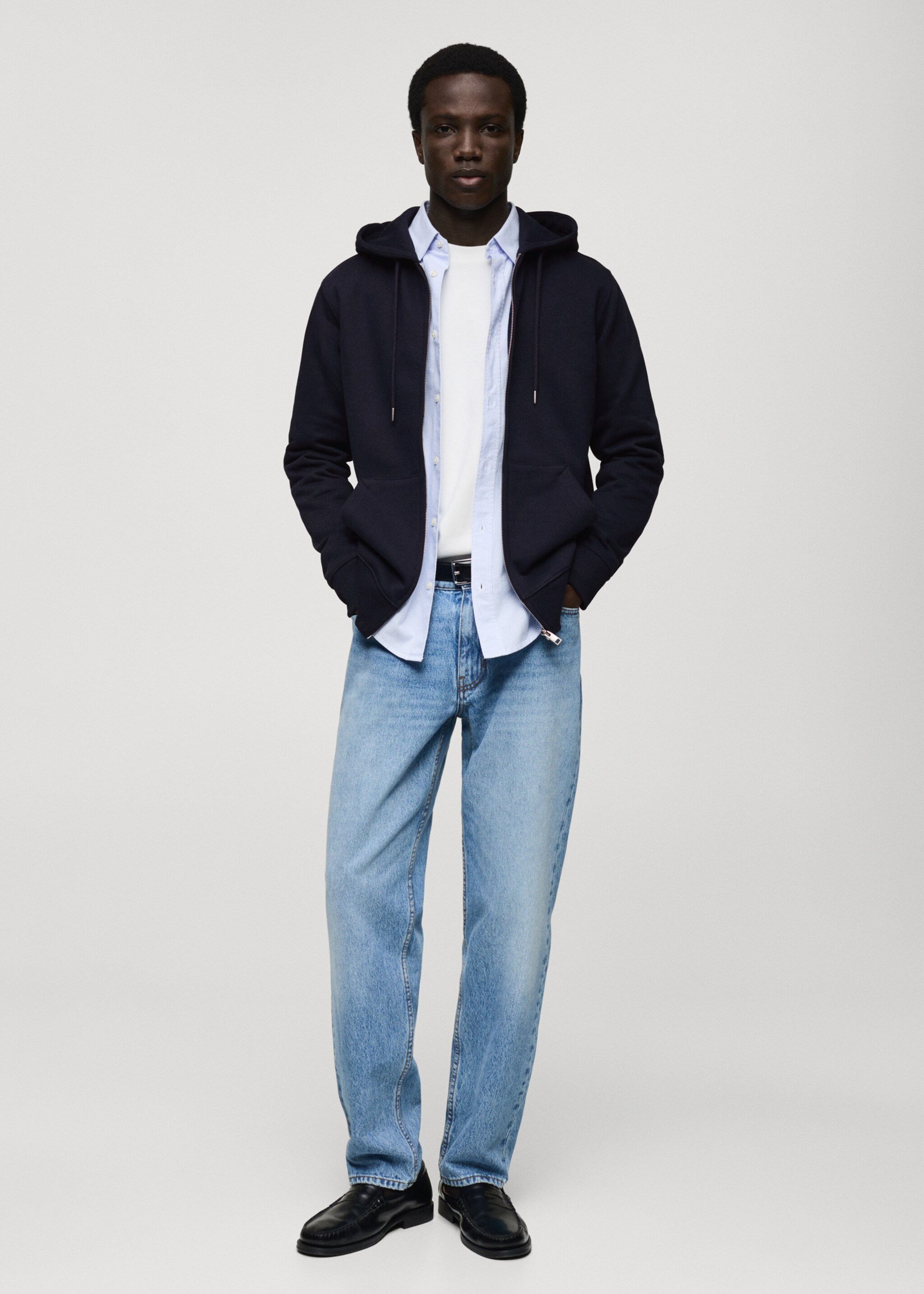 Regular-fit hoodie - General plane, Dark Navy. Ref: 87040602-00.