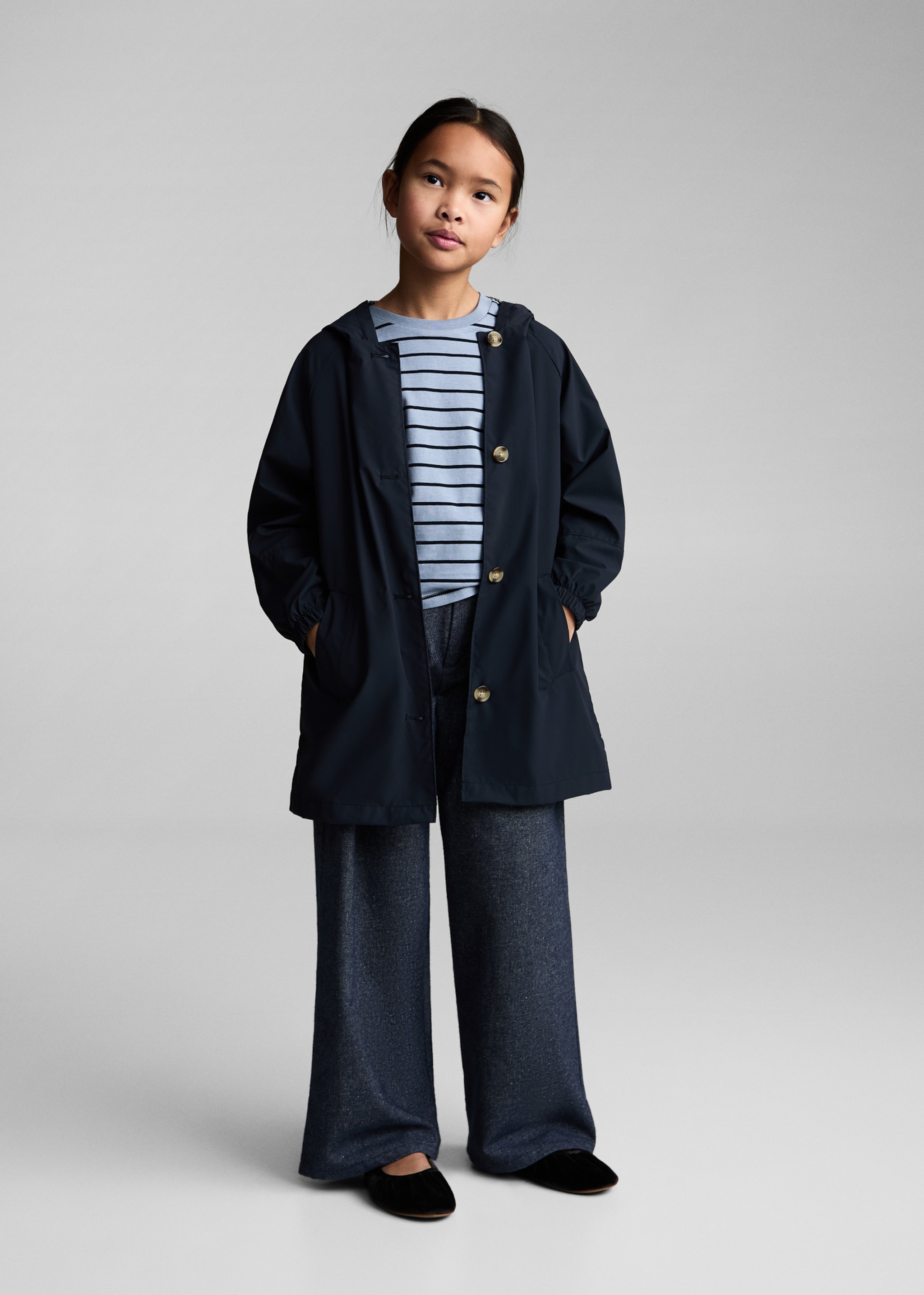 Maglietta cotone righe - Piano generale, Blu. Ref: 87040641-00.