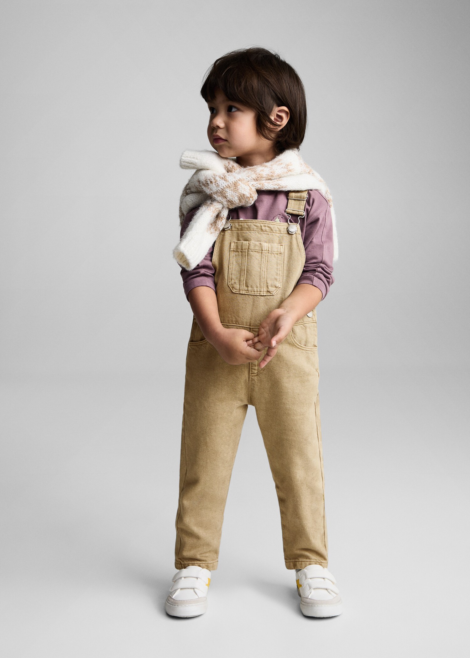 Salopette longue jean - Plan général