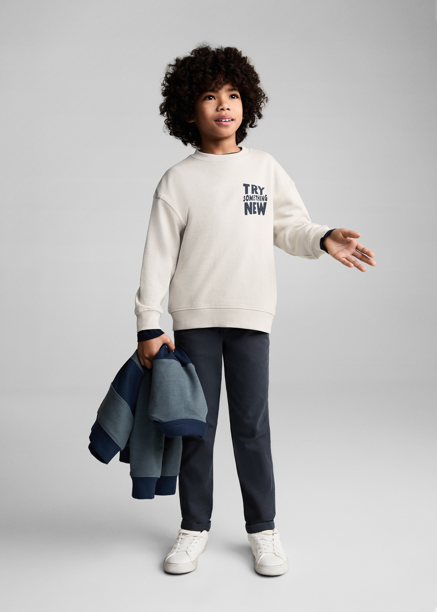 Printed cotton sweatshirt - General plane