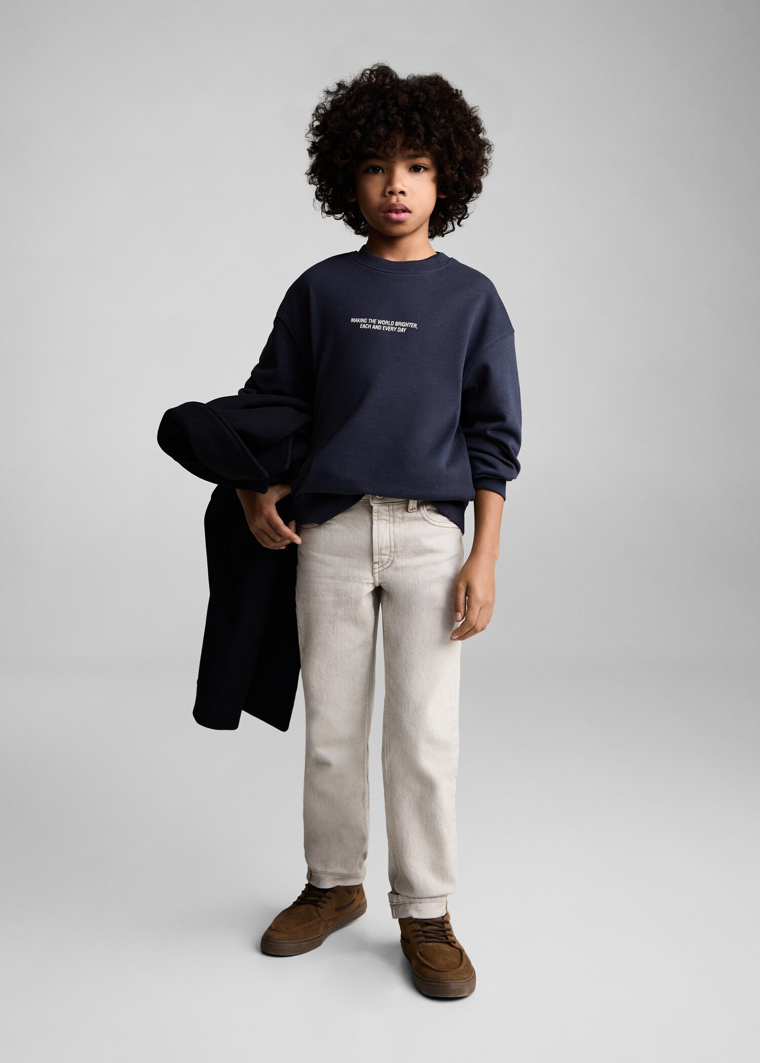 Printed cotton sweatshirt - General plane