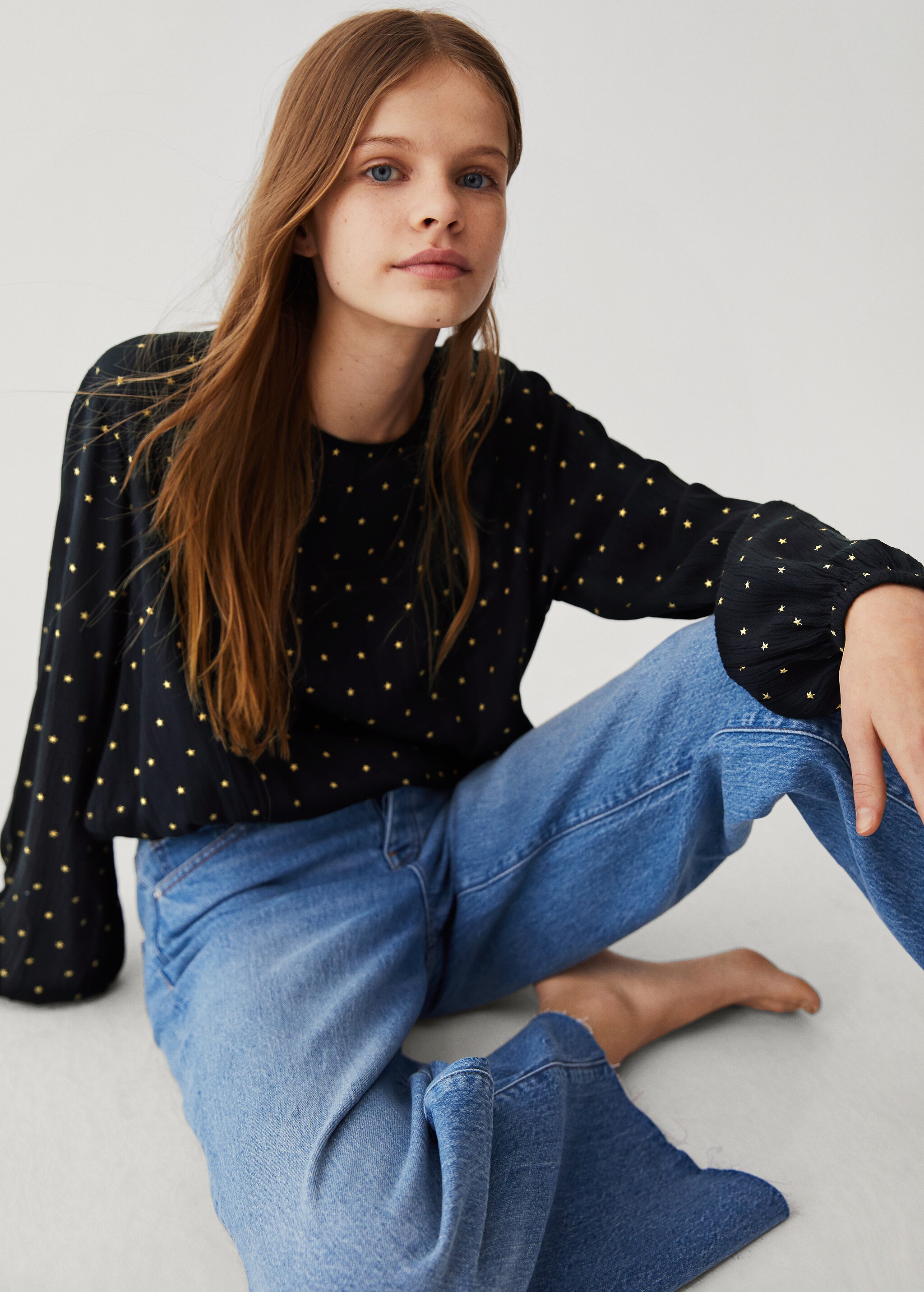 Blusa estampado estrellas - Plano general