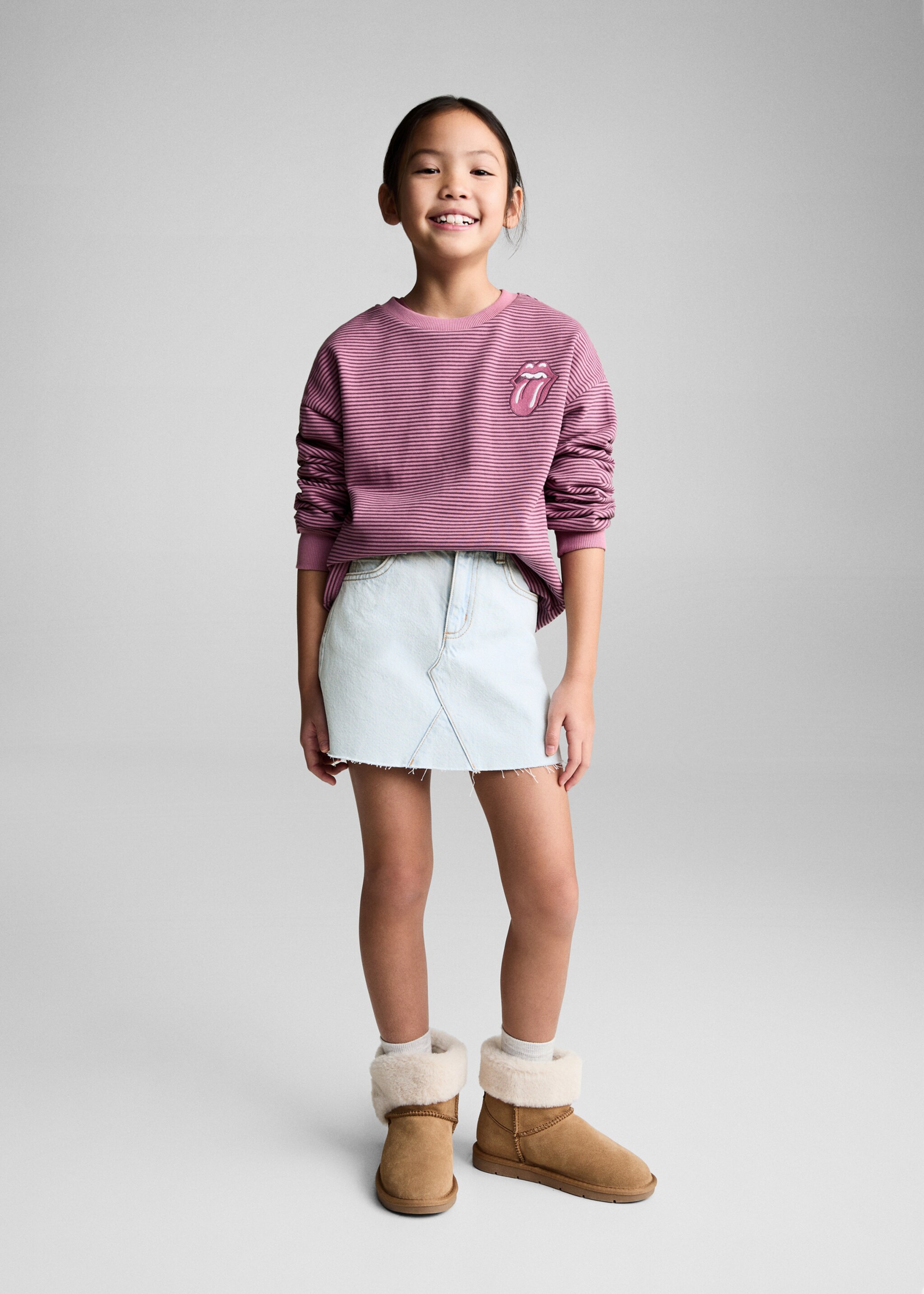 The Rolling Stones sweatshirt - General plane, Pink. Ref: 87042025-00.