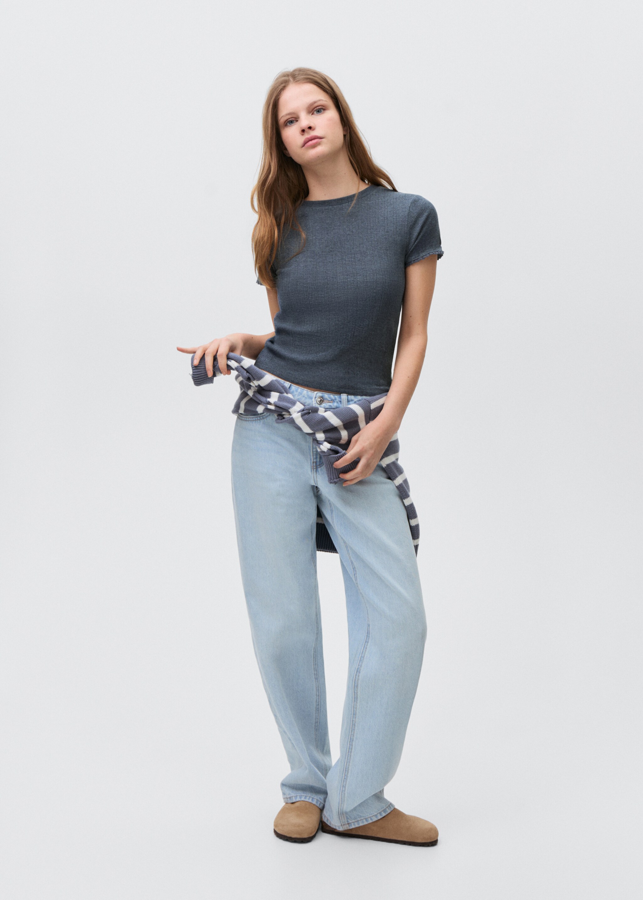 Sleeve detail t-shirt - General plane, Blue. Ref: 87042539-00.