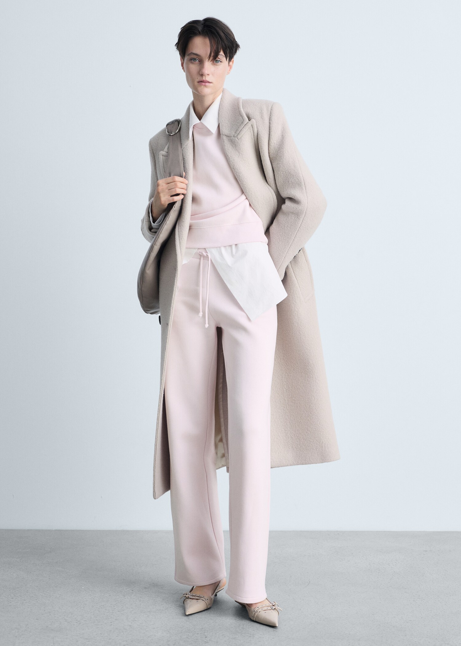 Wideleg-Joggerpants aus Baumwolle - Allgemeine Ansicht