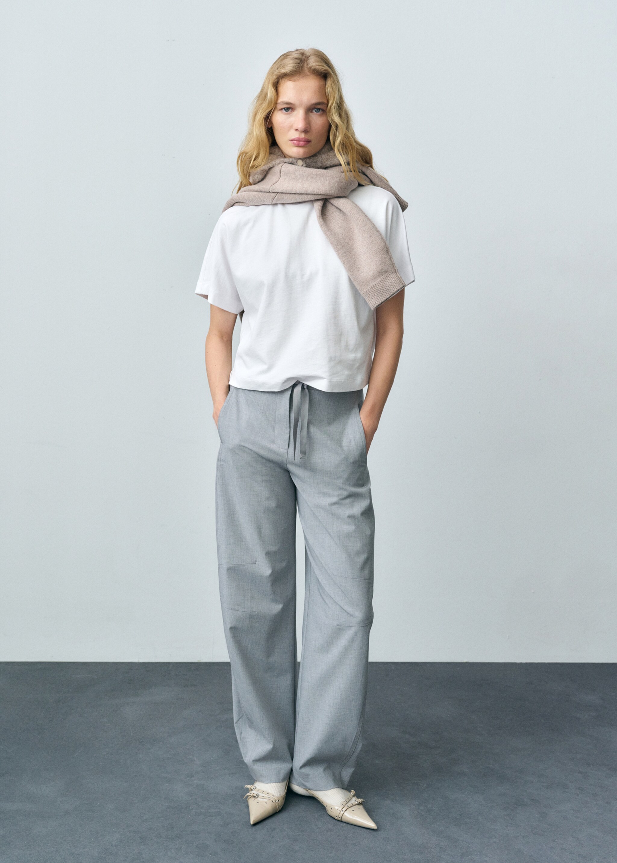 Short-sleeved cotton t-shirt - General plane, White. Ref: 87043285-00.