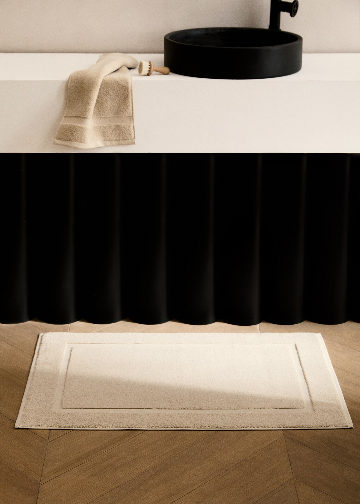 Soft cotton bath mat - General plane