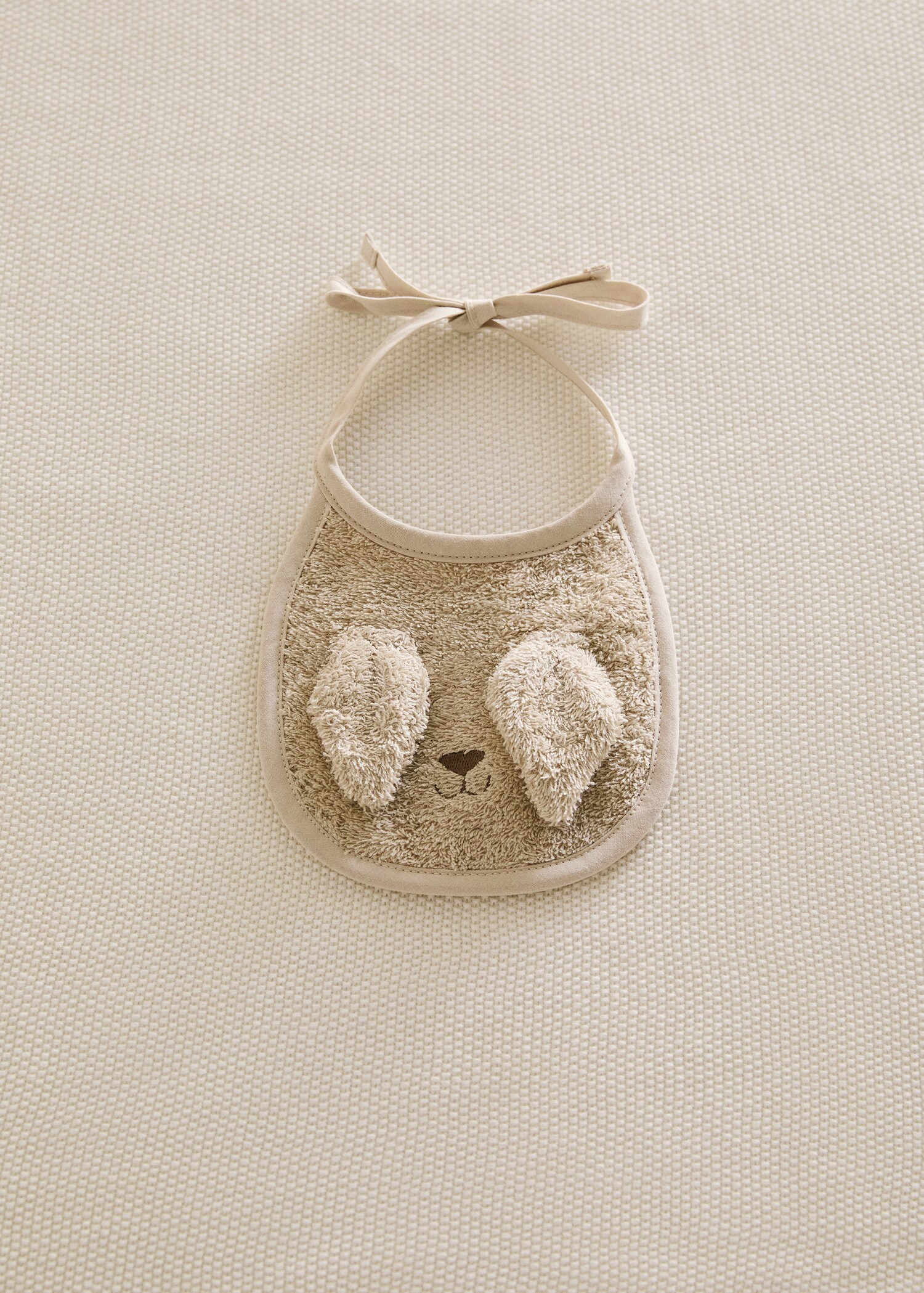 Badstoffen slab met oortjes - Overzichtstekening