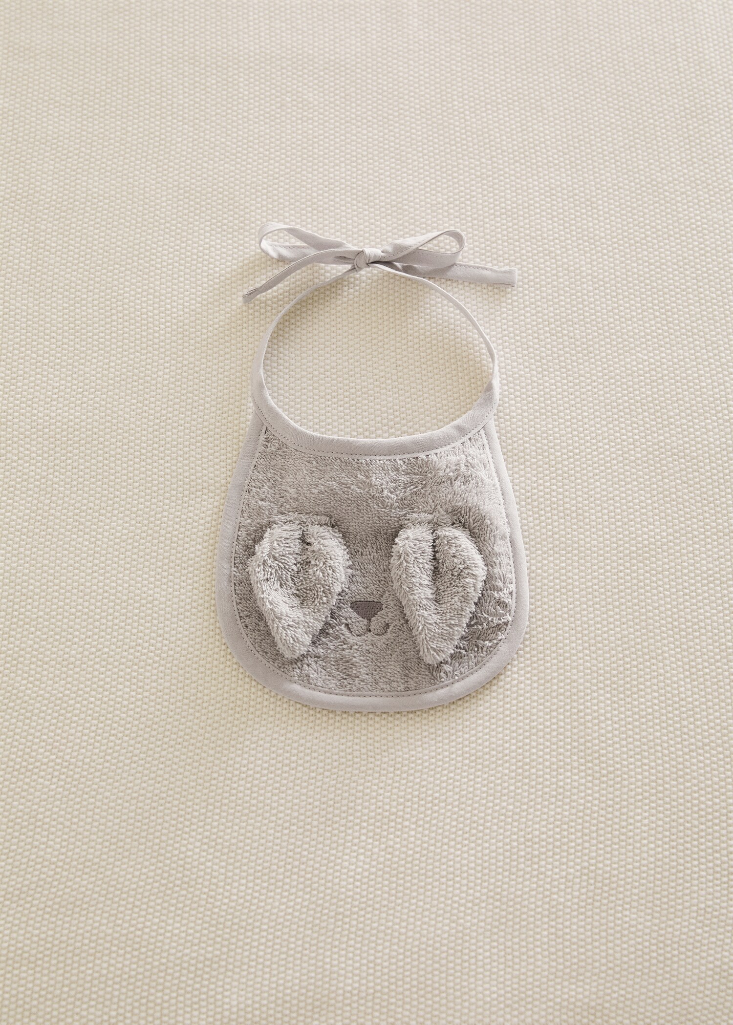 Badstoffen slab met oortjes - Overzichtstekening