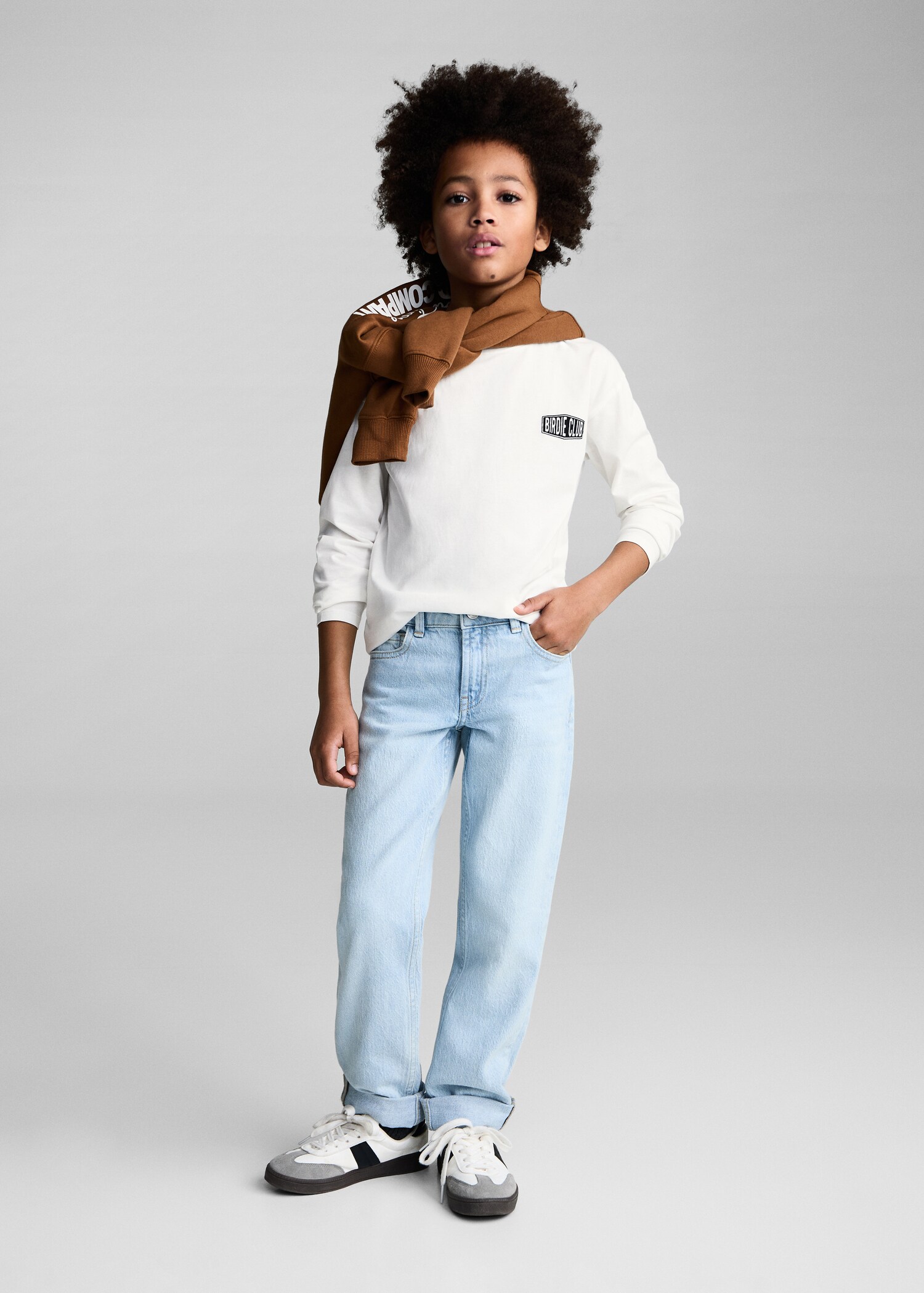 Printed cotton-blend T-shirt - General plane