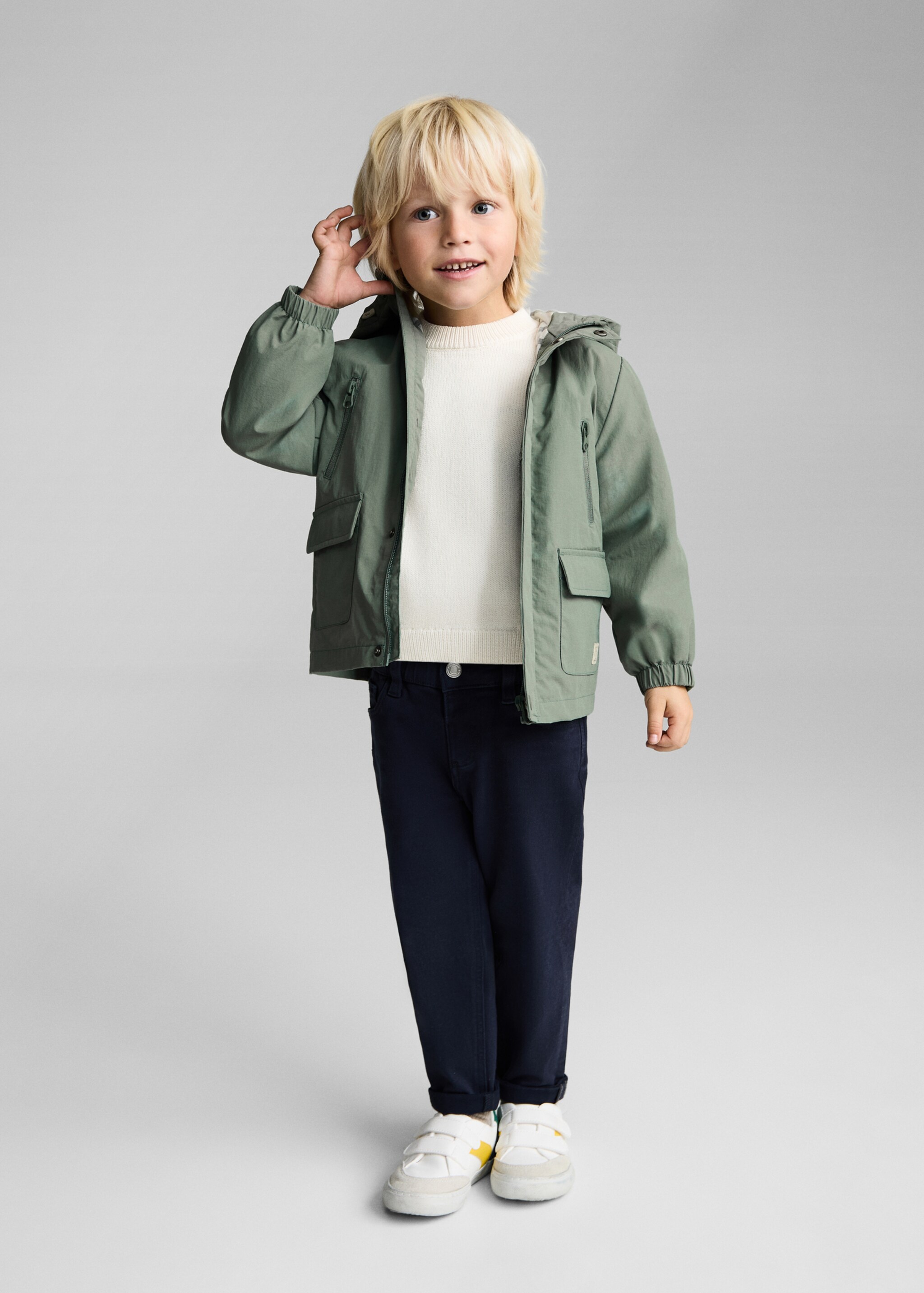 Quilted hooded parka - General plane, Pastel Green. Ref: 87044400-00.