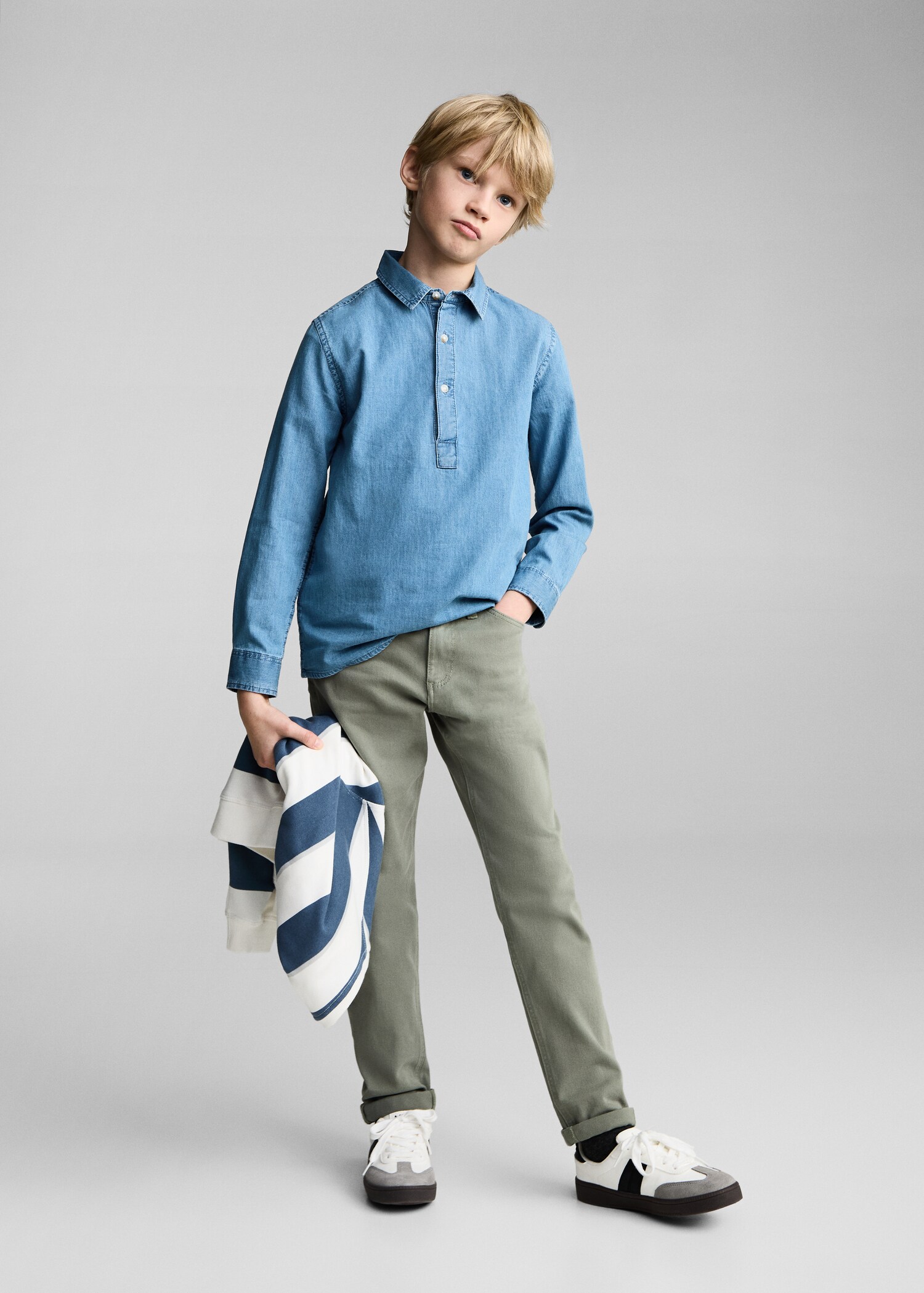 Camisa texana coll polo - Pla general