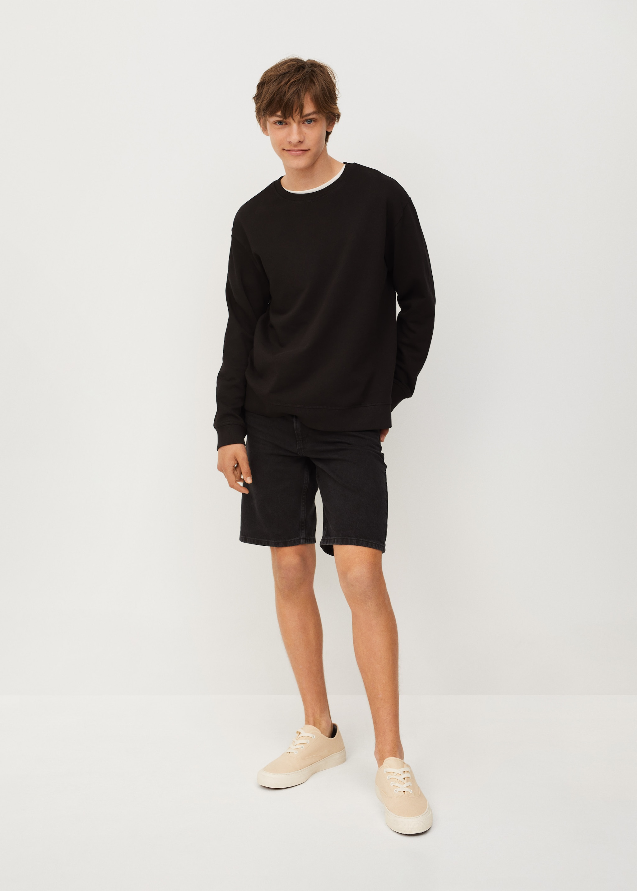 Sudadera básica algodón - Plano general