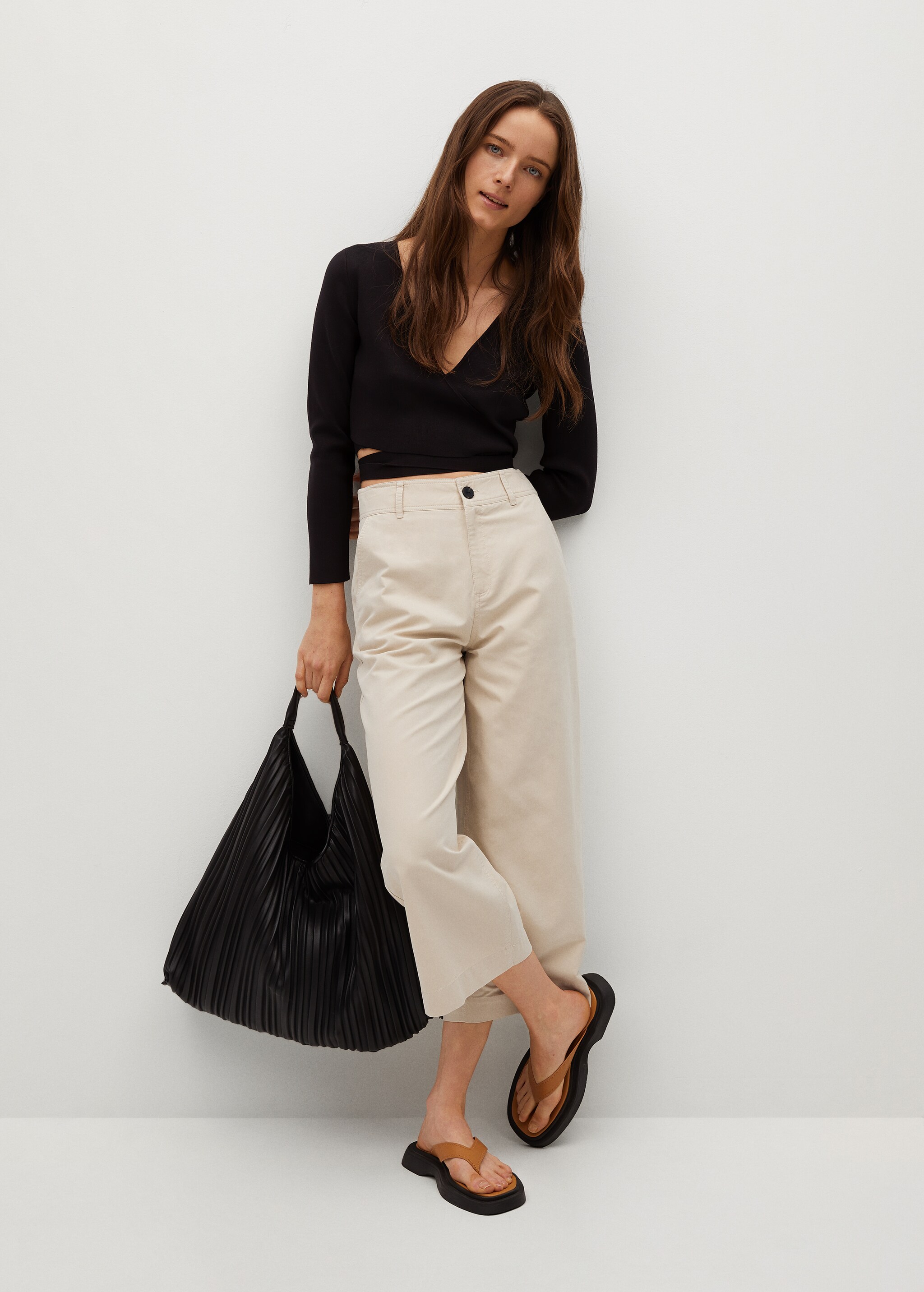 Pantalón culotte algodón - Plano general