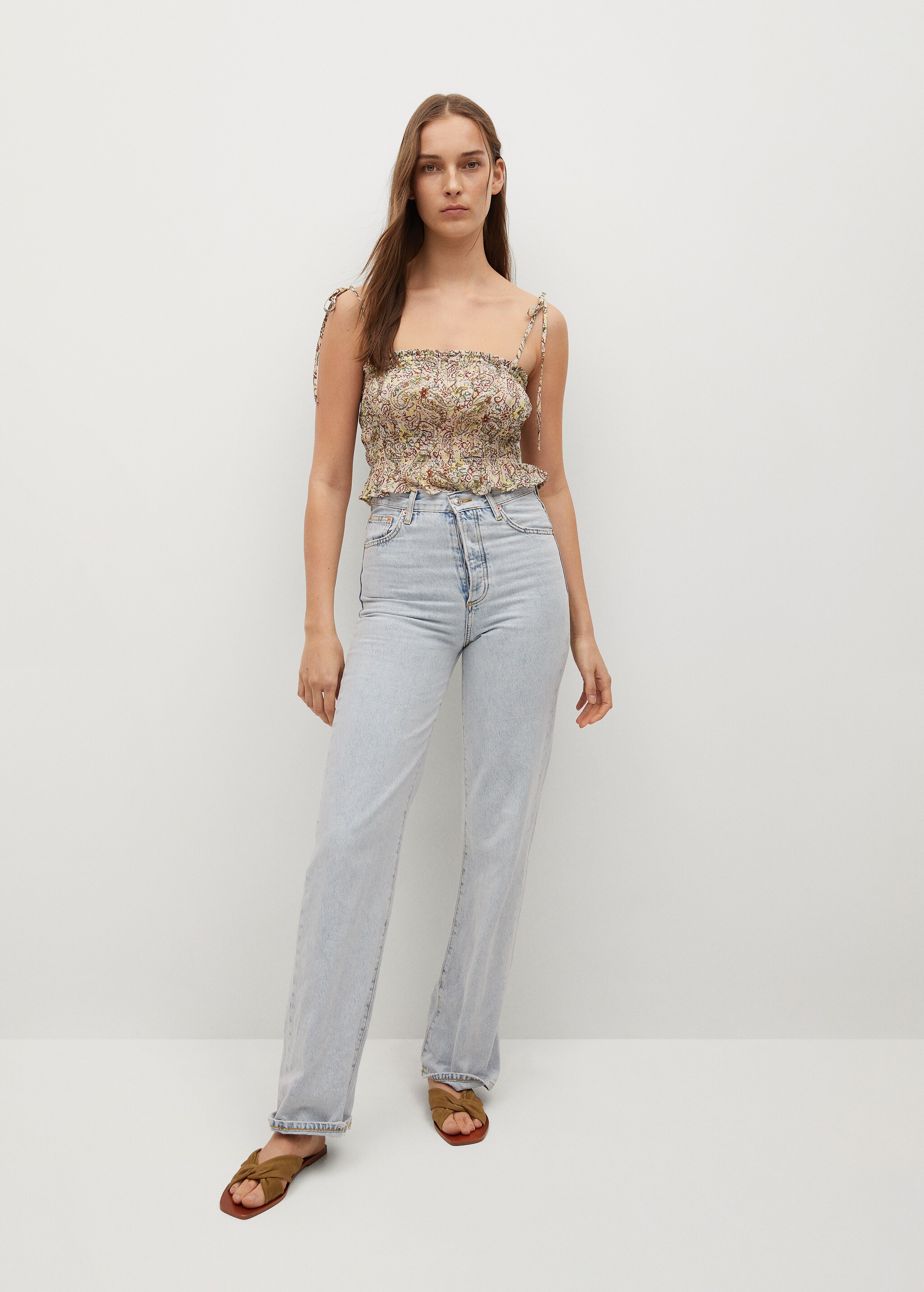 Draped crop top - General plane