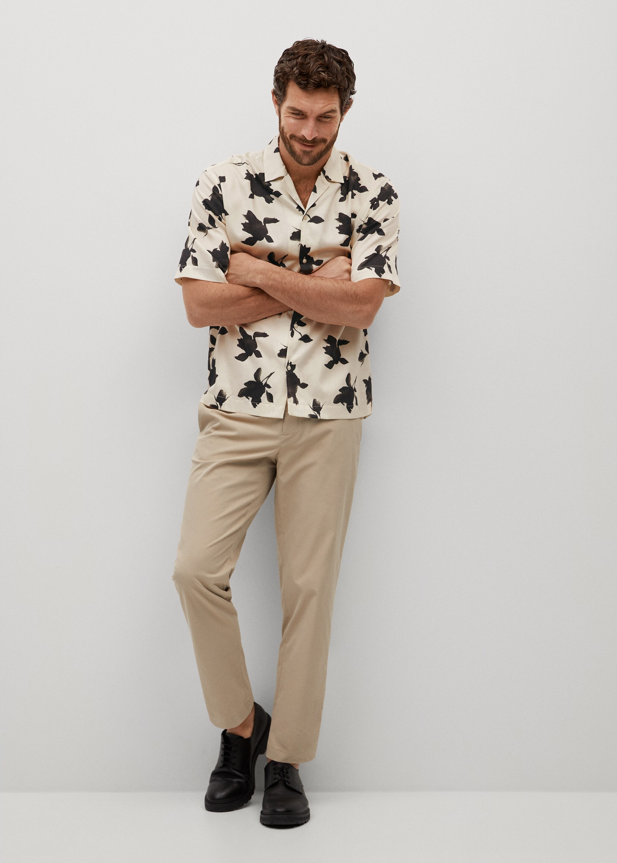 Camisa regular fit estampado floral - Plano general