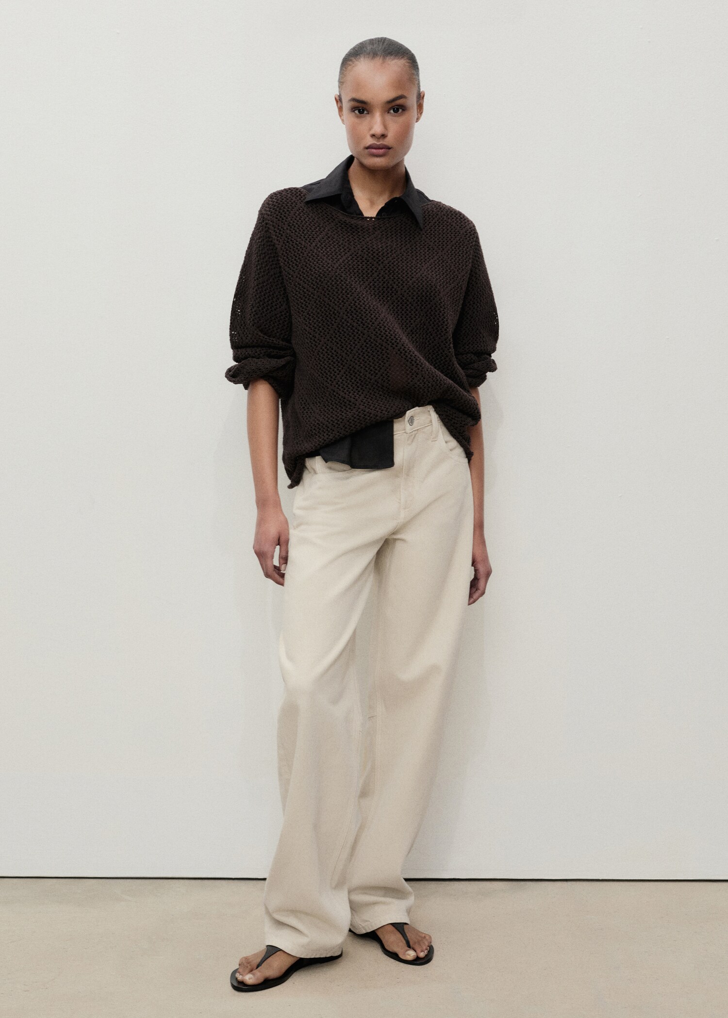 High-waist ballonjeans - Overzichtstekening