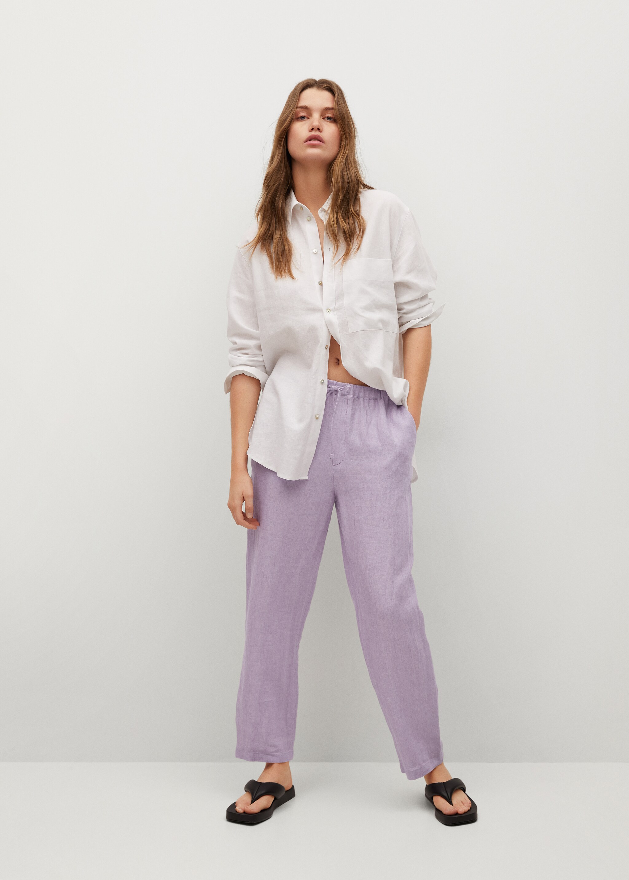 Pantalón 100% lino - Plano general