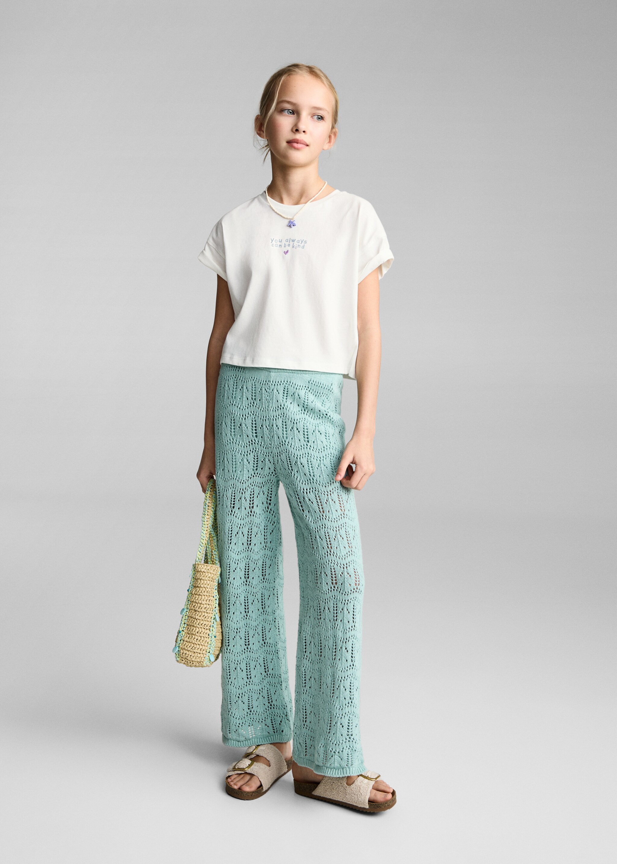 Message crop T-shirt - General plane, Off White. Ref: 87047891-00.