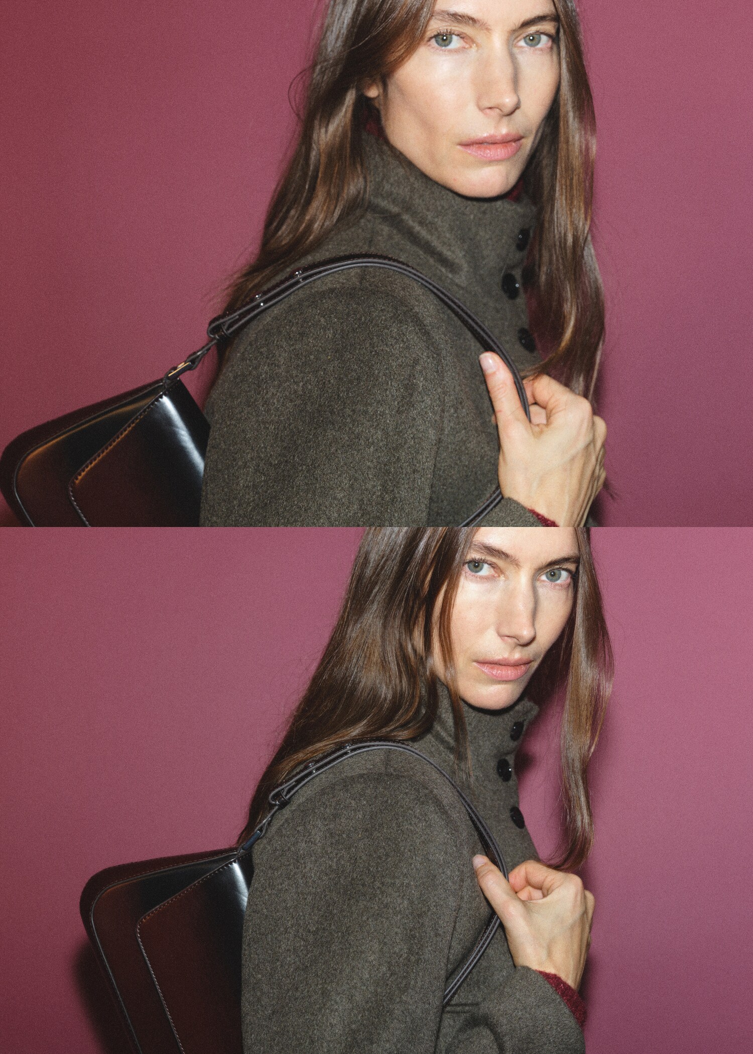 Tasche mit Klappe in Farbverlaufsoptik - Allgemeine Ansicht