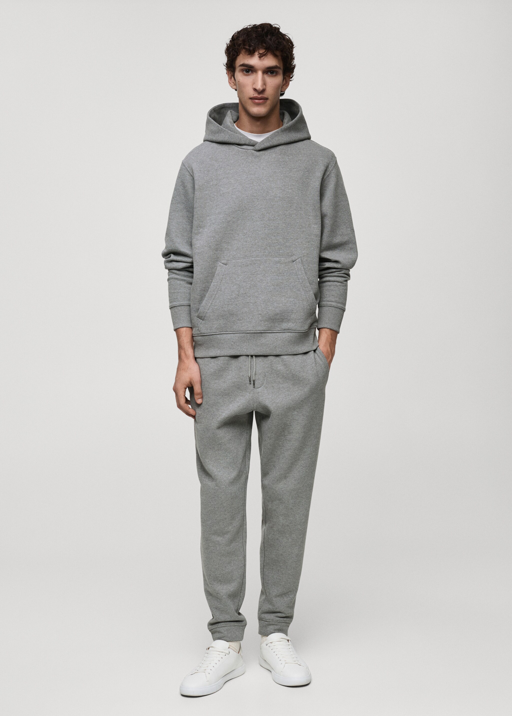 Hoodie cotton sweatshirt - General plane, Medium Heather Grey. Ref: 87050600-00.