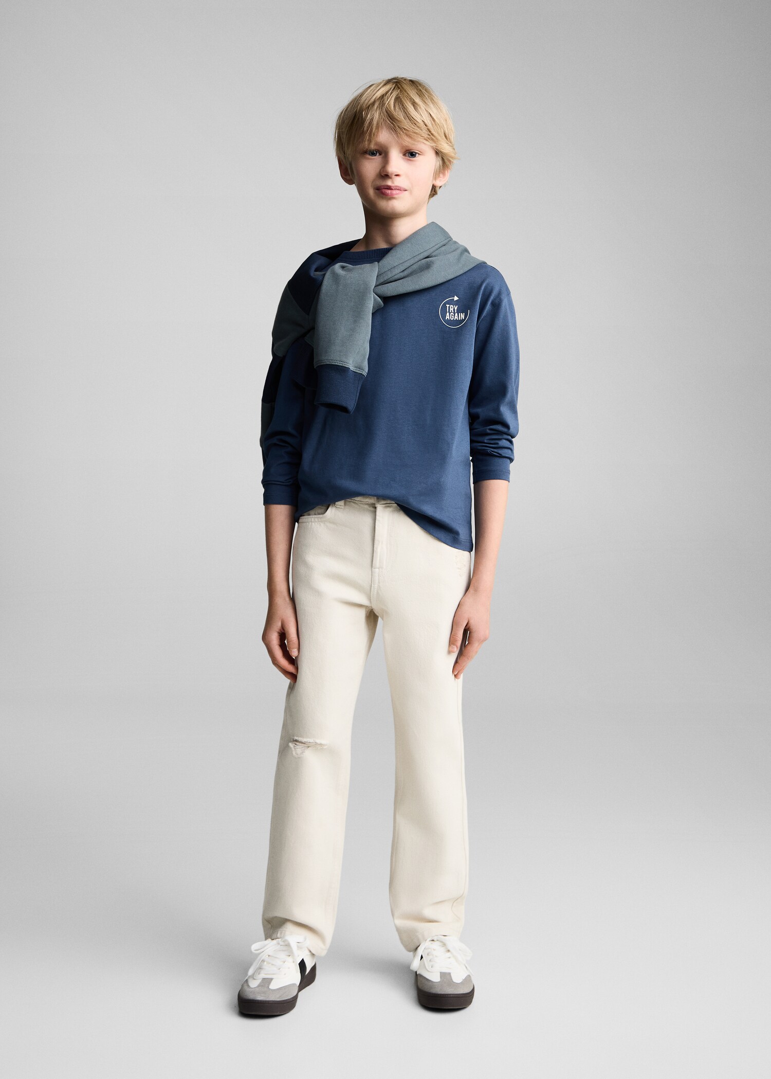 Message cotton T-shirt - General plane