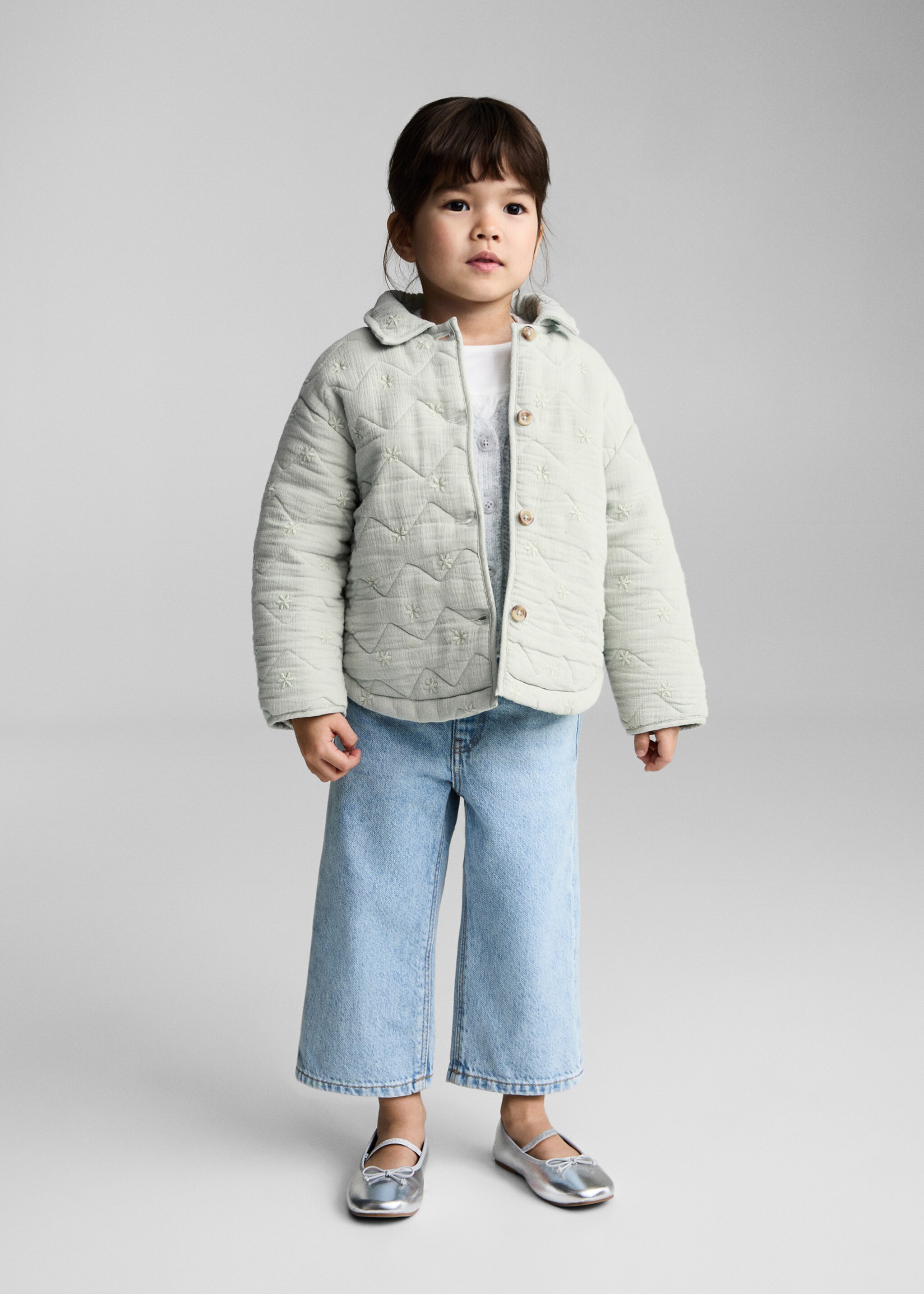 Cotton quilted jacket - General plane, Pastel Green. Ref: 87050638-00.